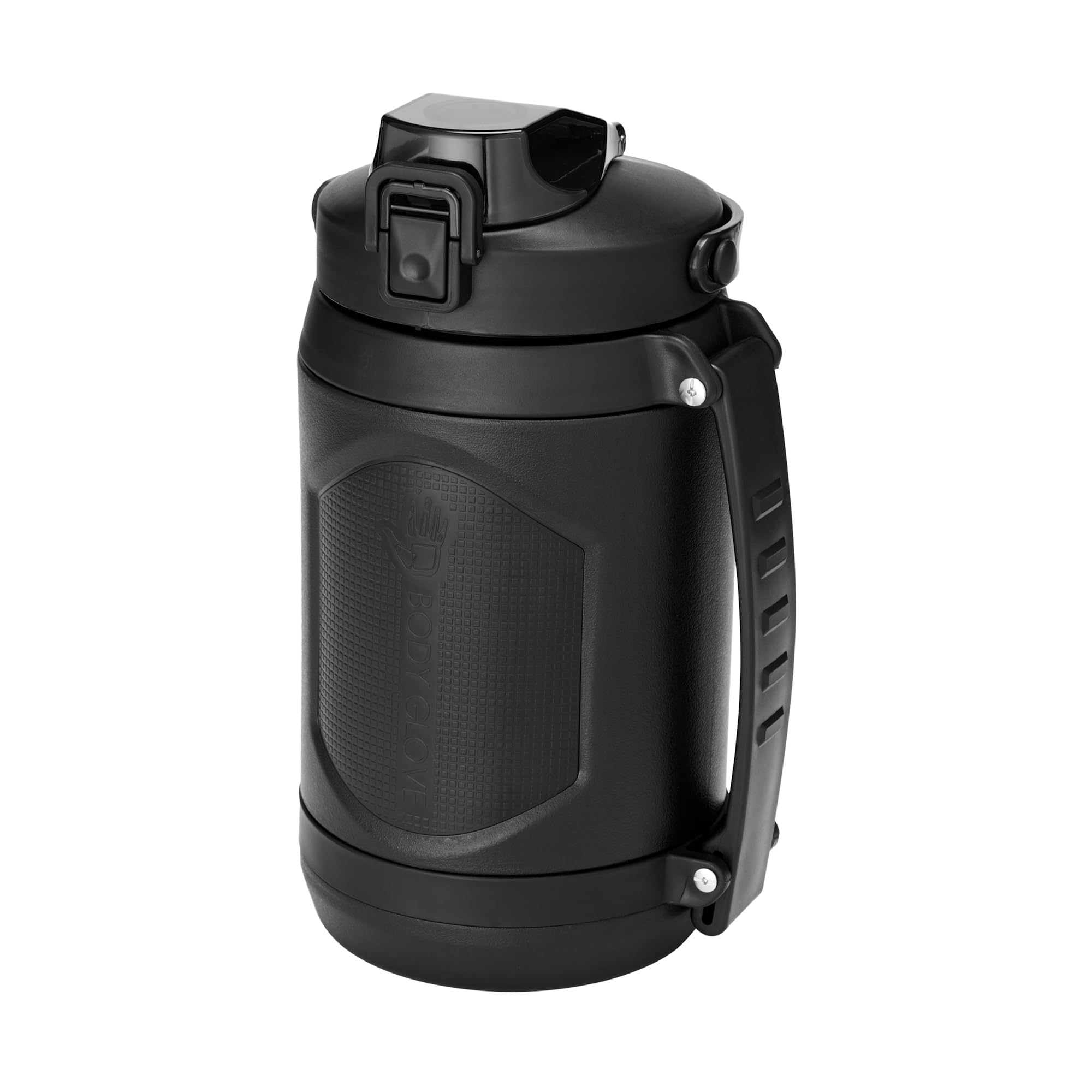 Body Glove 74oz Water Bottle with Straw, Leakproof BPA Free All Day Hydration Jug for Gym, Sports, Outdoors (BLACK/74oz)