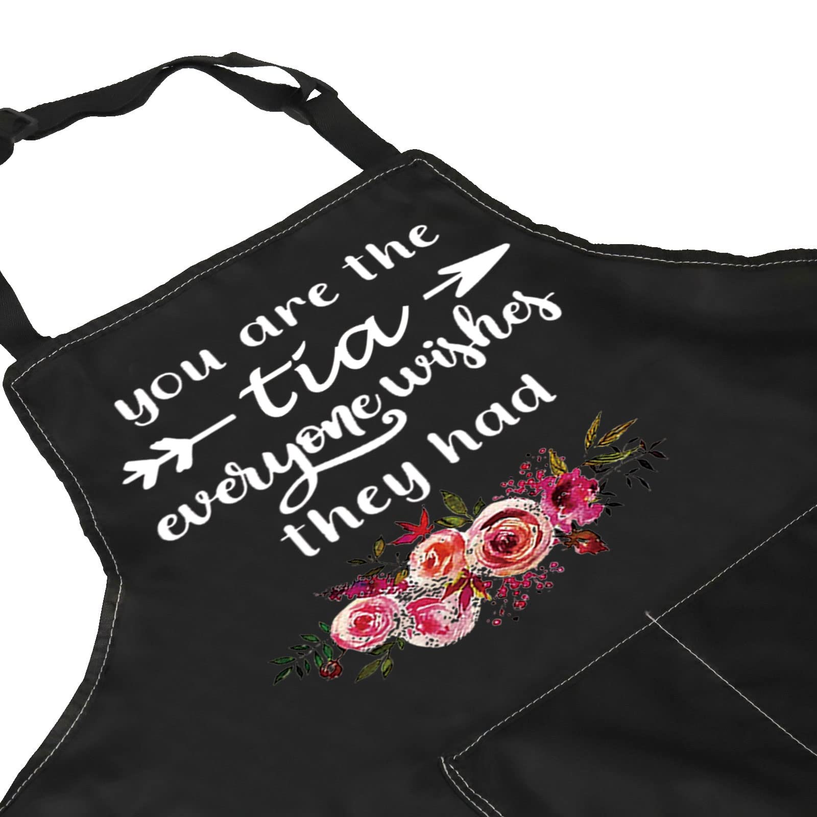 Zjxhpo Best Tia Ever Gift From Niece Aunt Tia Auntie Appreciation Gift You'Re The Tia Everyone Wishes They Had Apron Gift (Tia A