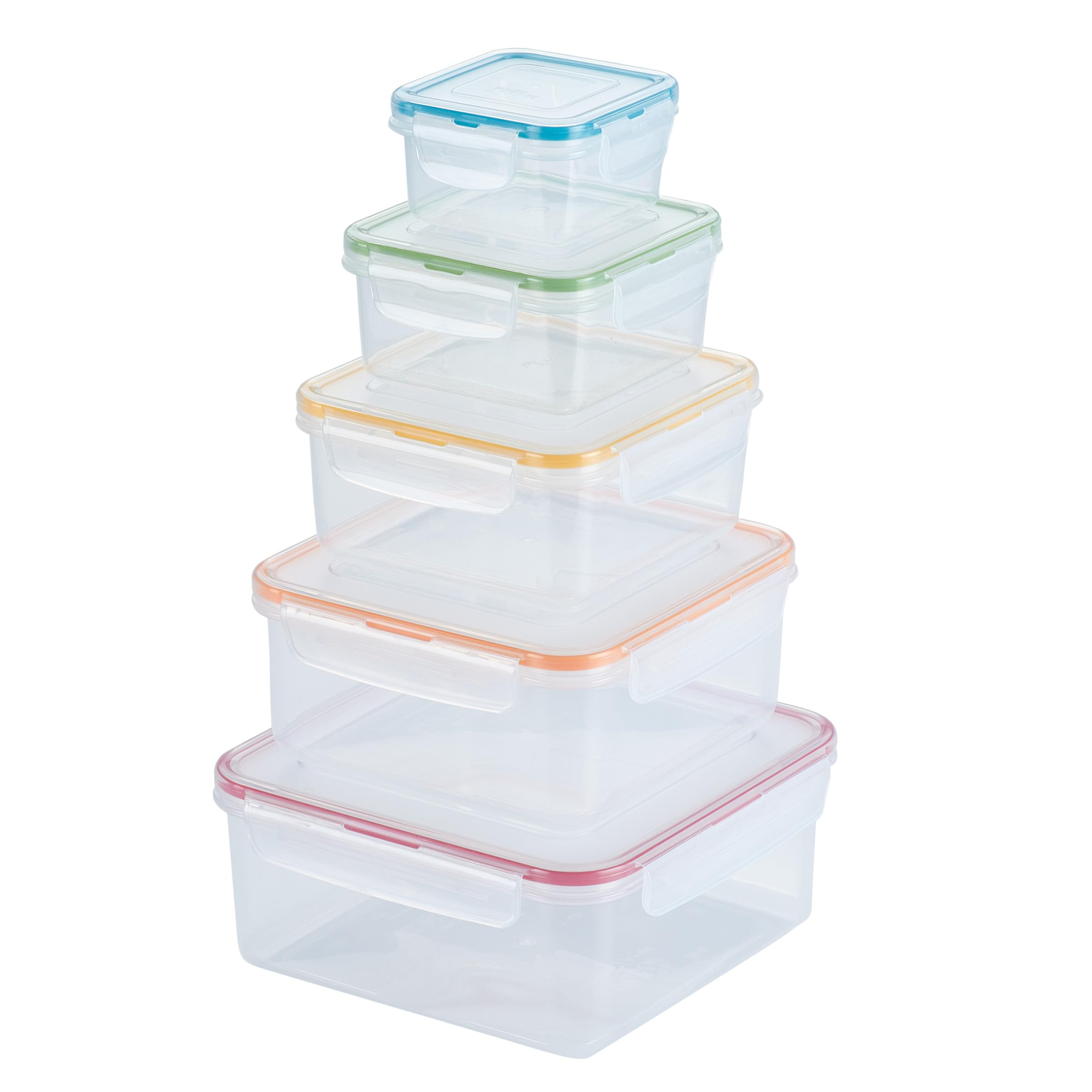 LocknLock Storage Food Storage Container Set, 10-Piece, Clear