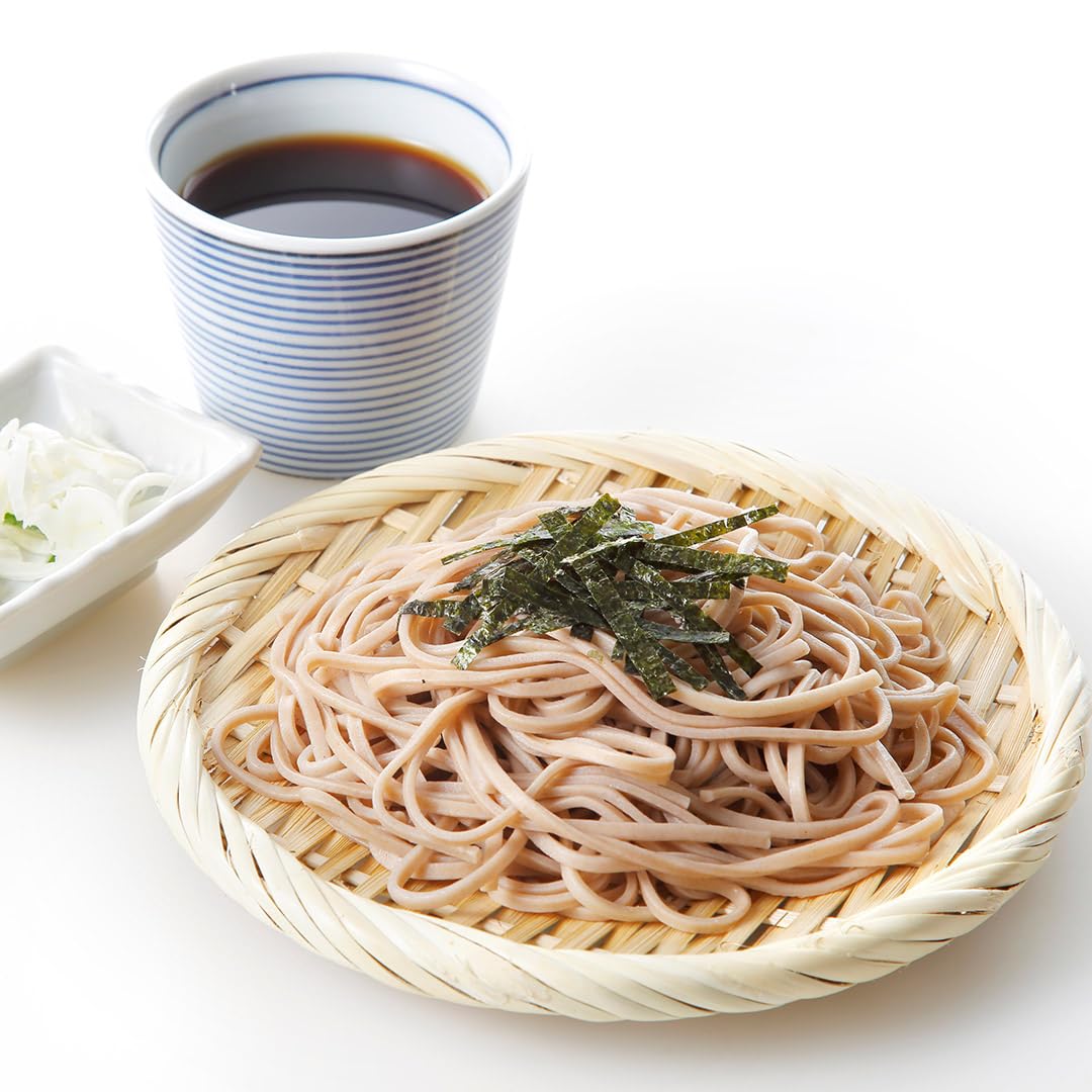 Tikusan Bamboo Round Zaru Basket Colander For Soba, Udon And Noodles (8.3'' (21Cm))
