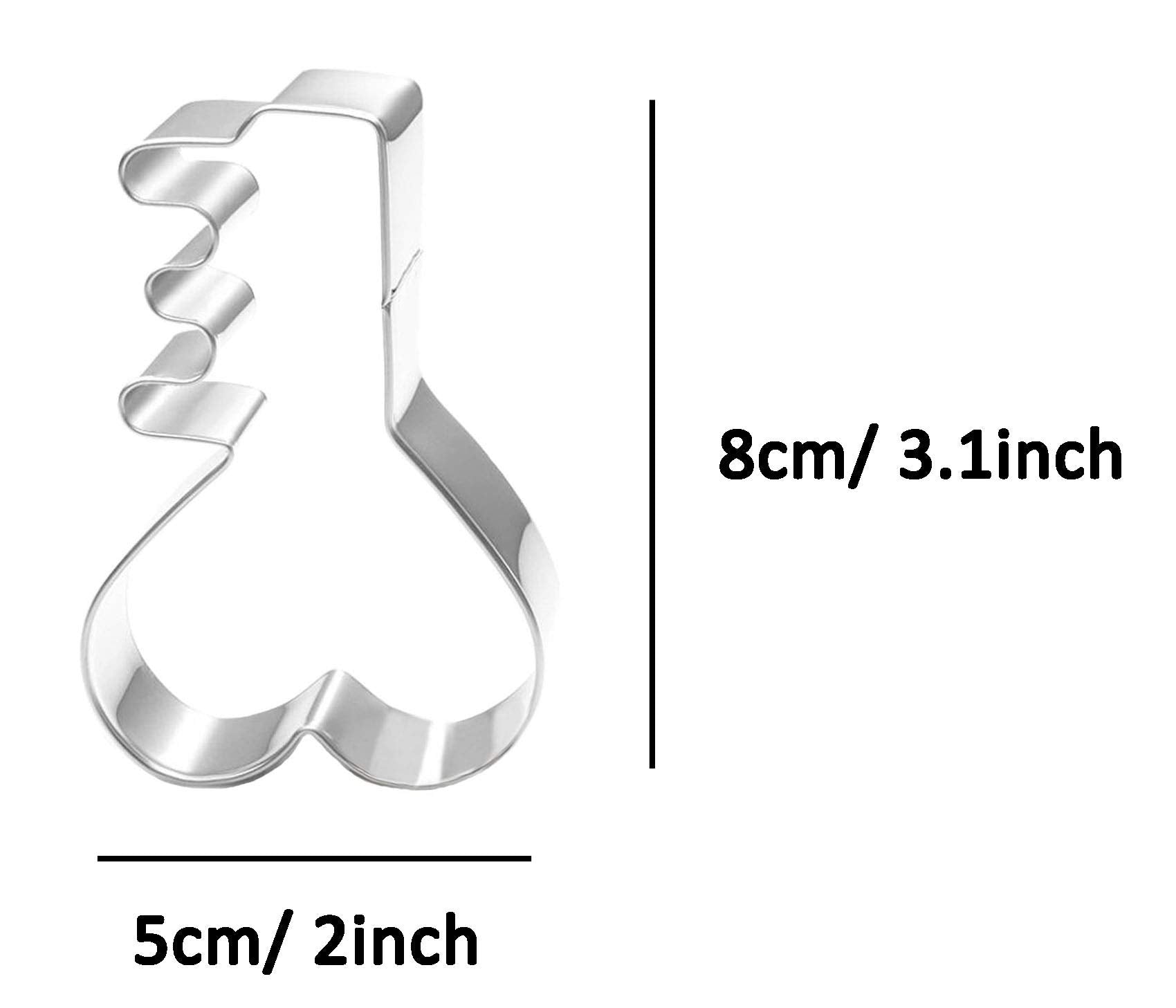 Zdywy Heart Key Shaped Cookie Cutter