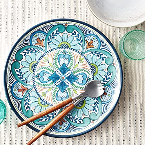 Certified International Talavera 14'' Melamine Round Platter, Multicolor