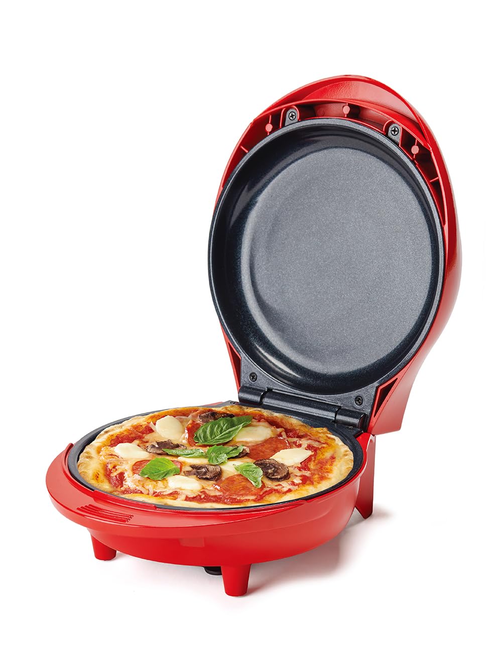 Betty Crocker 7.5 Mini Pizza & Meal Maker, 1000W Indoor Electric Grill, Nonstick Pan for Pizzas, Quesadillas, Nachos and more, P