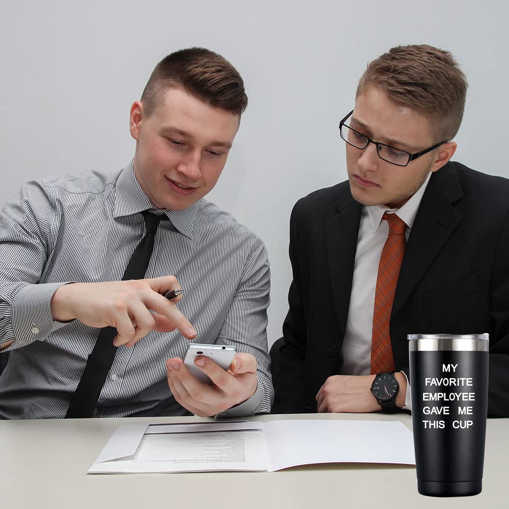 Socoarzr Boss Gifts For Men,My Favorite Employee Gave Me This Cup - Best Gifts For Boss,Boss Day, Christmas, Birthday Gift For B