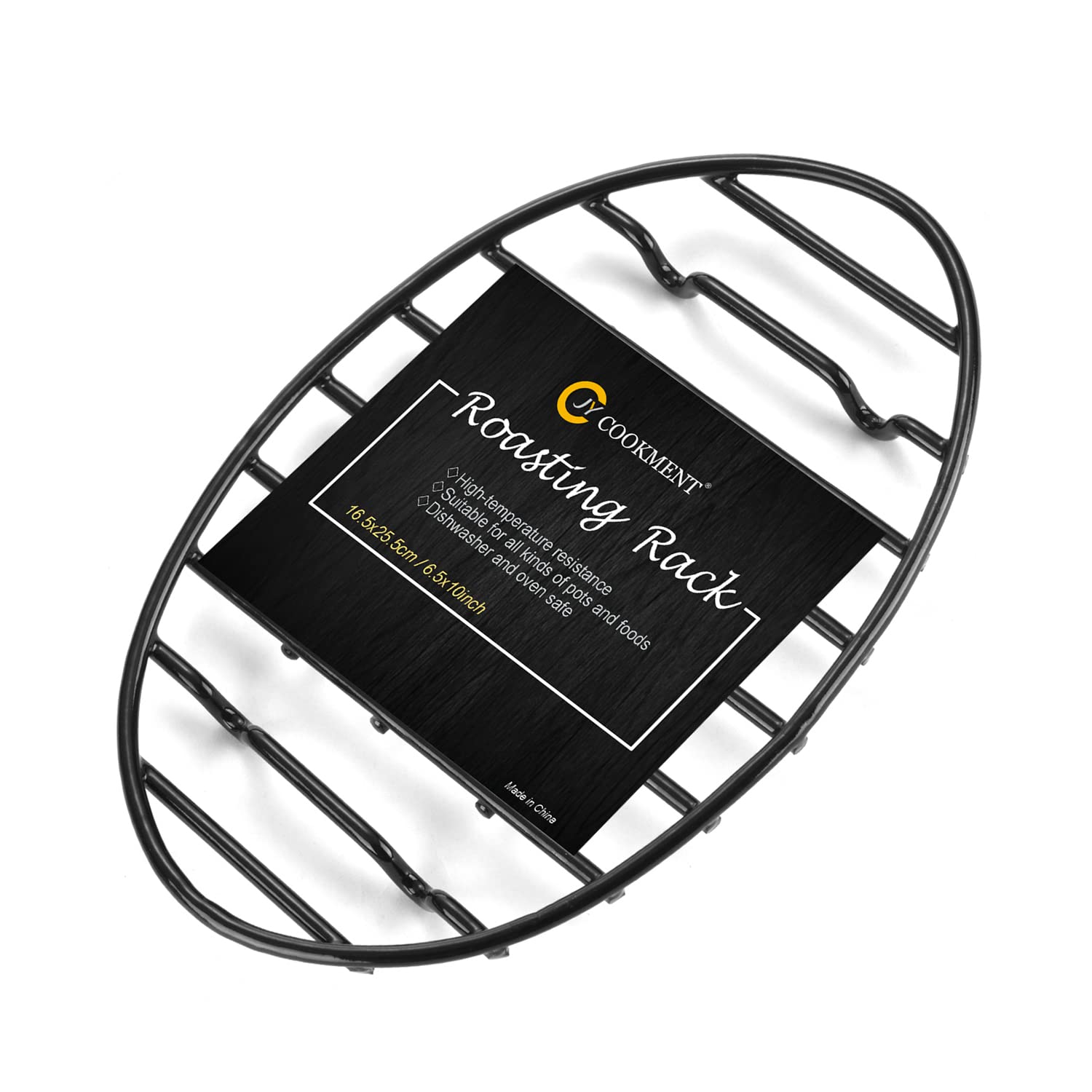 Jy Cookment Cooling Roasting Rack With Integrated Feet, Enameled Coating, Ptfe Free, Great For Cooking, Drying, Grilling, Dishwa