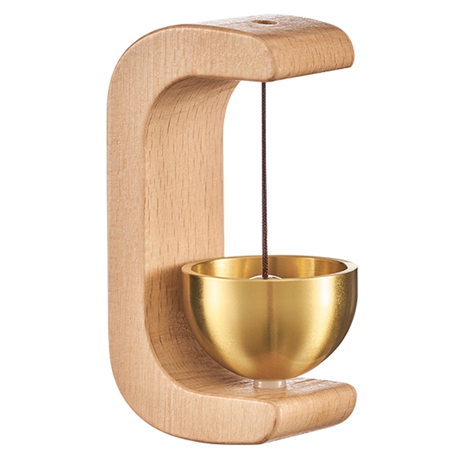 Bhadiyadi Magnetic ShopkeeperS Bell  Wood & Brass Door Chime For Shop, Porch, Garden, Restaurant, Refrigerator & Home