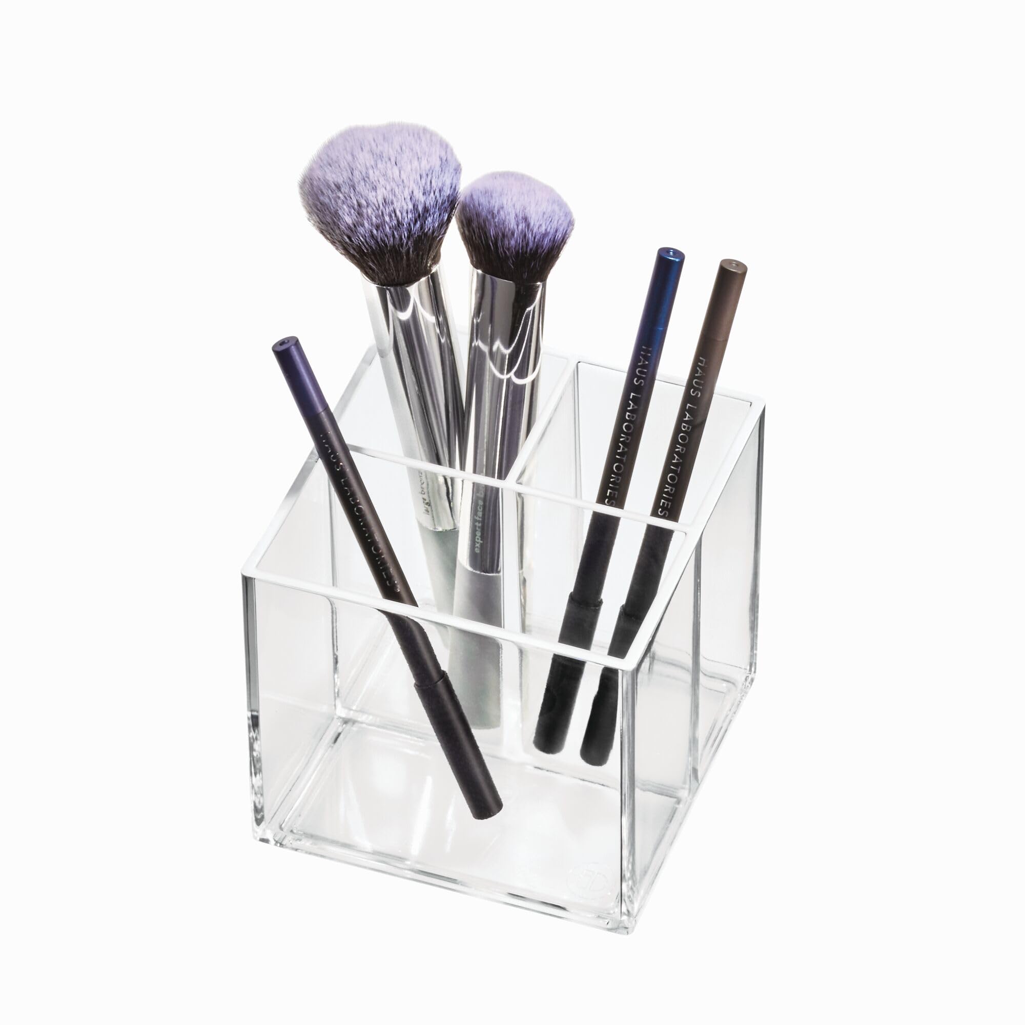 Idesign The Sarah Tanno Collection Cosmetic Organizer Cube, 4'' X 4'' X 4.25'', Clear