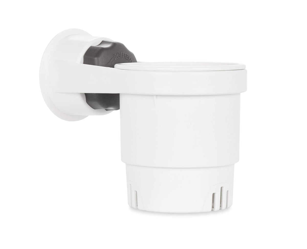 Camco Cup Holder With Mechanical Suction Cup - Provides A Secure Location For Your Beverage - Compatible With Most Cups, Cans, B