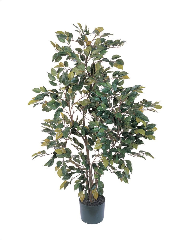 Nearly Natural 5074 Ficus Silk Tree, 4-Feet, Green, 10.5 x 10.5 x 40