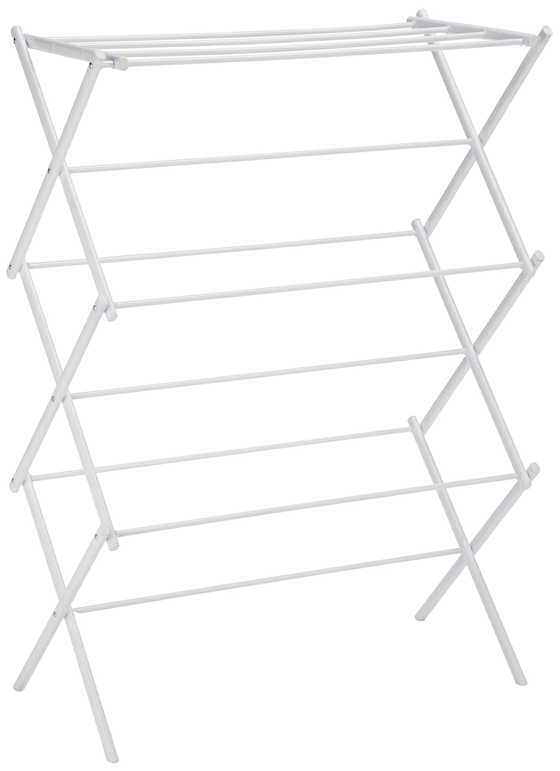 Amazon Basics Foldable Laundry Rack For Air Drying Clothing - 418 X 295 X 145, White