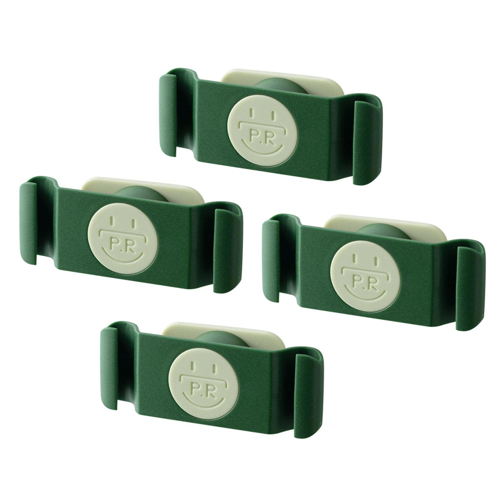 Ujeavette 4X Rotary Cable Clip Accessories Cord Holder Cable Protector Strong Adhesive Green