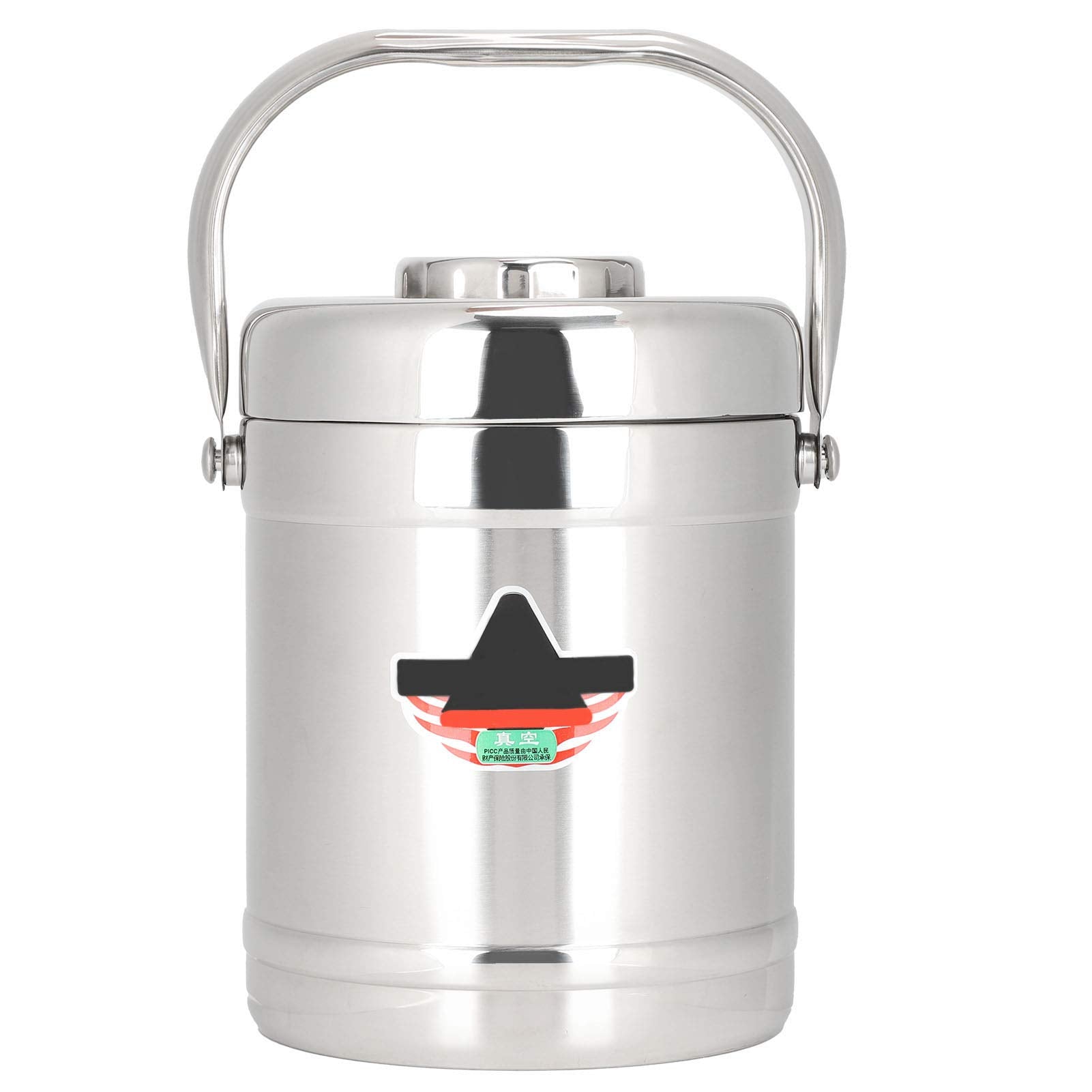 Jacksing VacuumInsulated Food Jar, 1.8L Straight Shape DoubleWall Vacuum Insulated Lunch Box, Stainless Steel Hot Food Contain