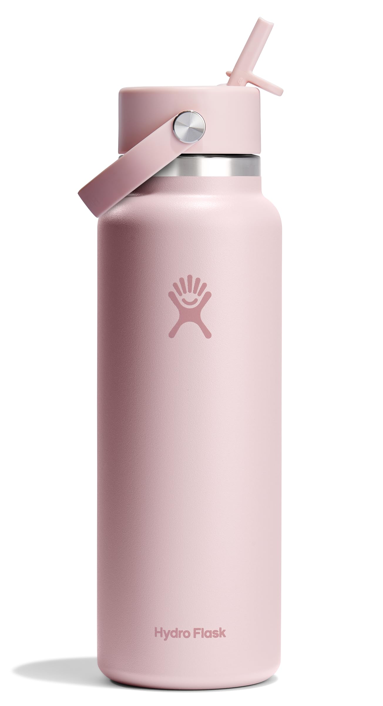 Hydro Flask Water Bottle - Insulated Stainless Steel - Wide Straw Lid, Non Spill, Leakproof in 40 Oz Agave Green