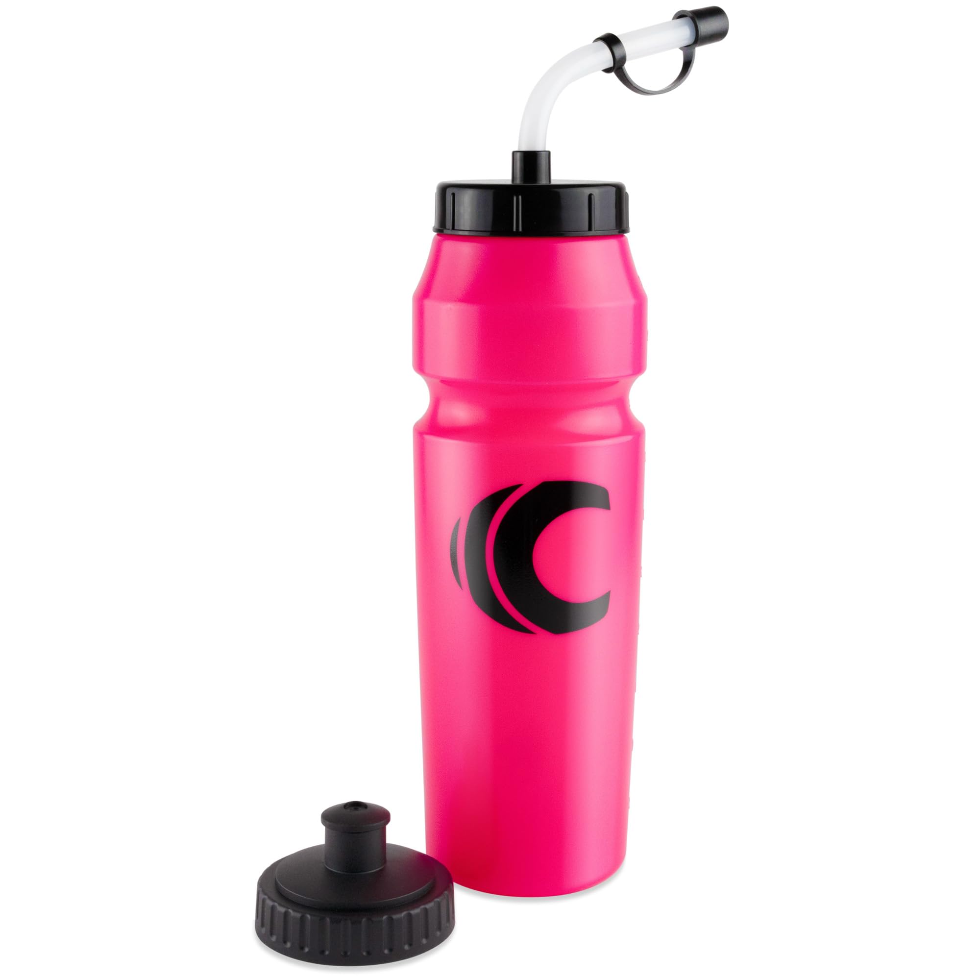 Cannon Sports 1 Liter Sports Water Bottle, BPA-Free, 34 Oz Capacity, Large Mouth, 2 lids (Straw and Squeeze), Great For Helmet S