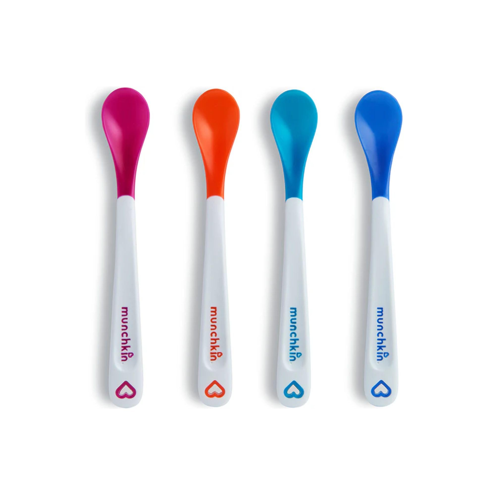 Munchkin White Hot Safety Baby Spoons, Bpa Free, 4 Pack, Polypropylene