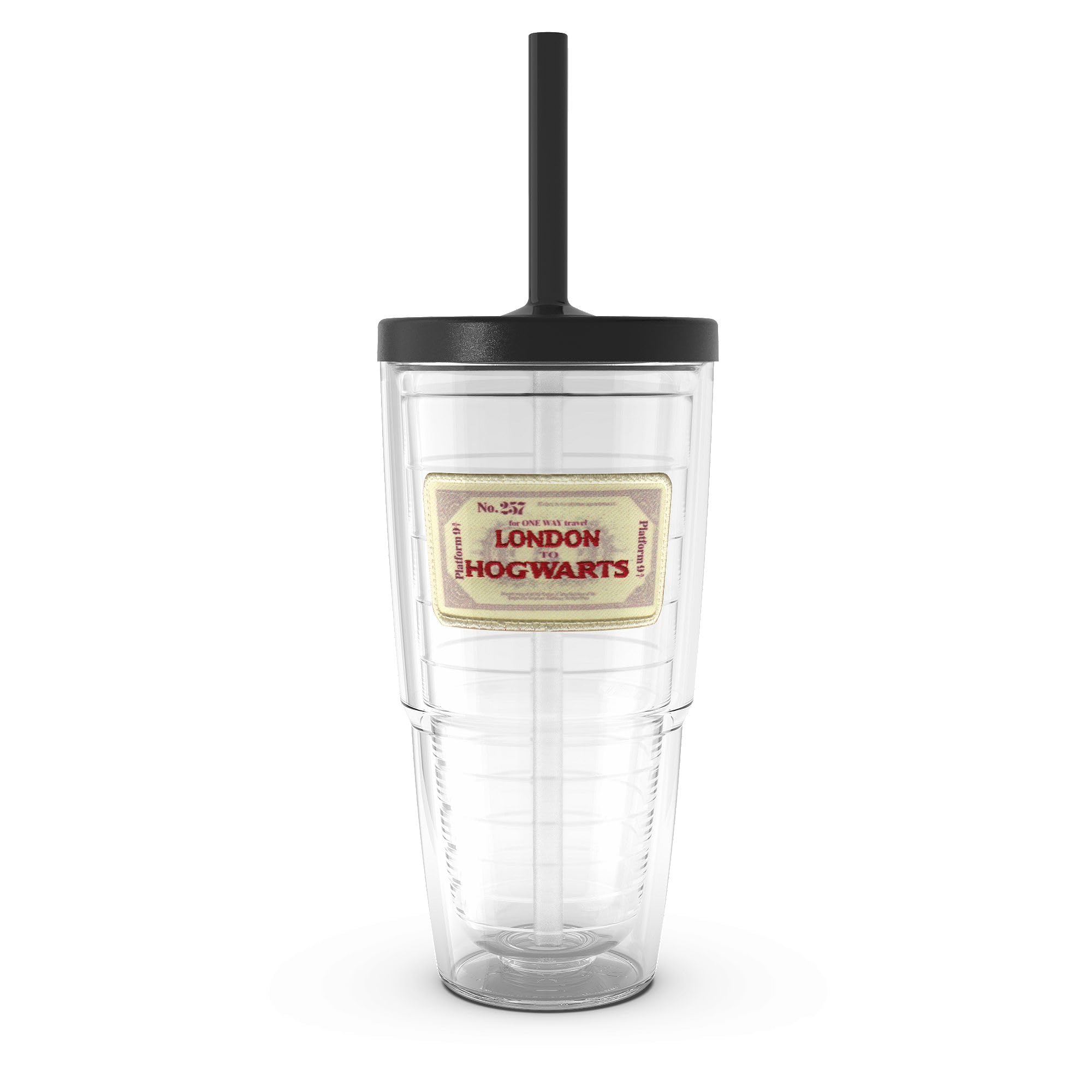 Tervis Harry Potter  Hogwarts Express Ticket Made in USA Double Walled Insulated Tumbler Travel Cup Keeps Drinks Cold & Hot, 24