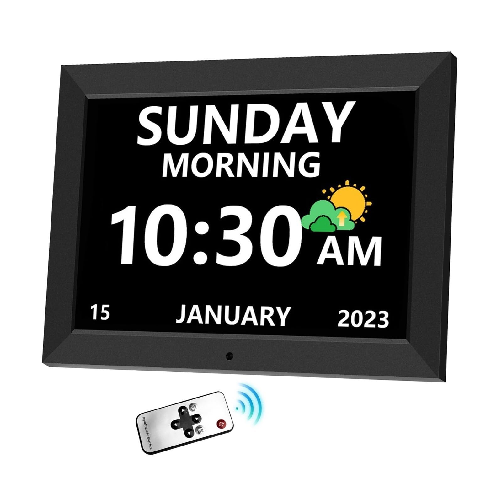 MRCHYDZ 11 Inch Clock with Day and Date for Elderly Large Display Digital Clocks 12 Alarm 3 Display Modes Large Font Alzheimers