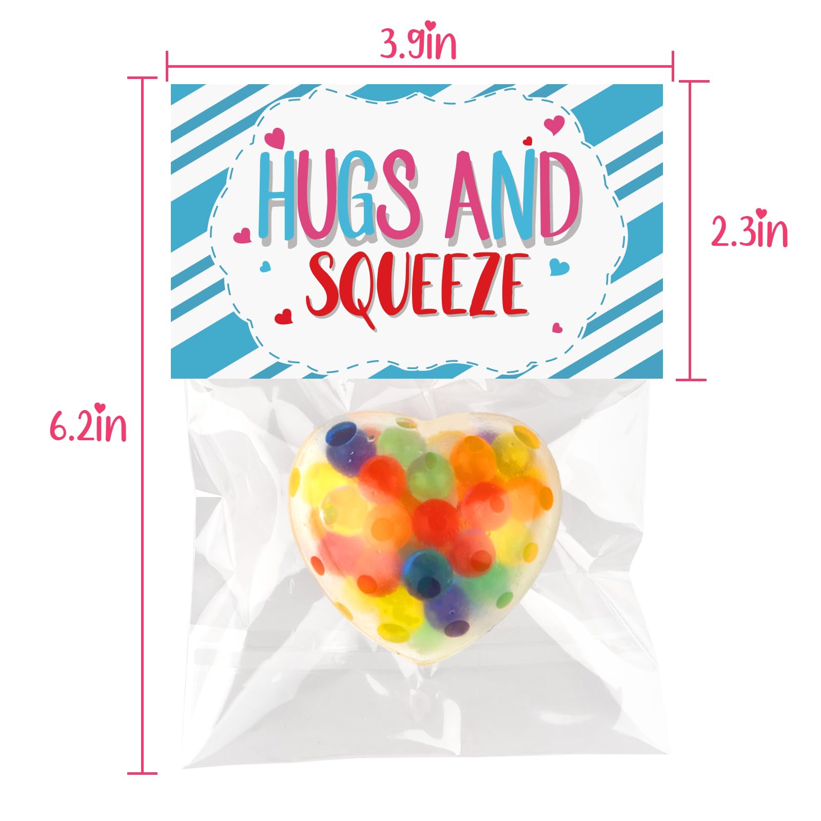 24Pack Valentines Day Cards With Heart Balls Valentines Day Gifts For Kids Valentines Exchange Cards For Boys Girls School Class