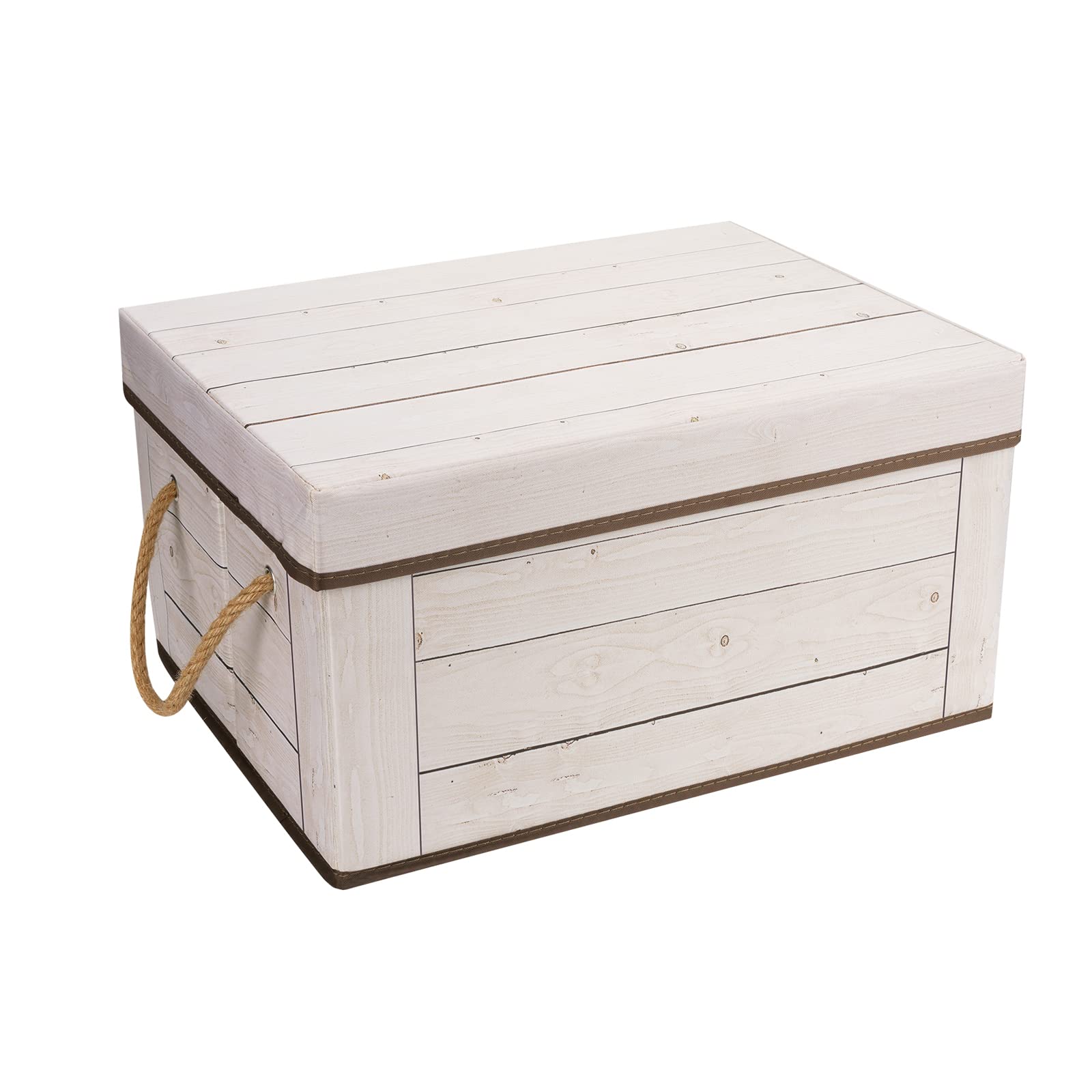 Livememory Memory Box For Keepsake, Decorative Storage Box With Lids And Handles - L15.7 X W11.8 X H7.9 Inches (Not Made Of Wood