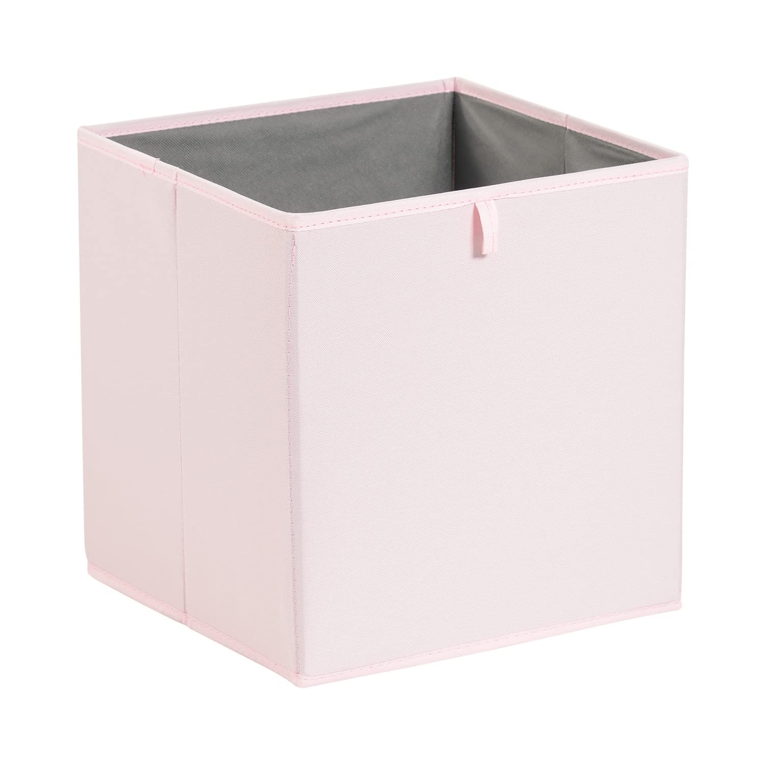 Amazon Basics Cube Organizer Bins, Collapsible Storage Baskets For Shelves, Peony Pink, Pack Of 6, 13X15X13''