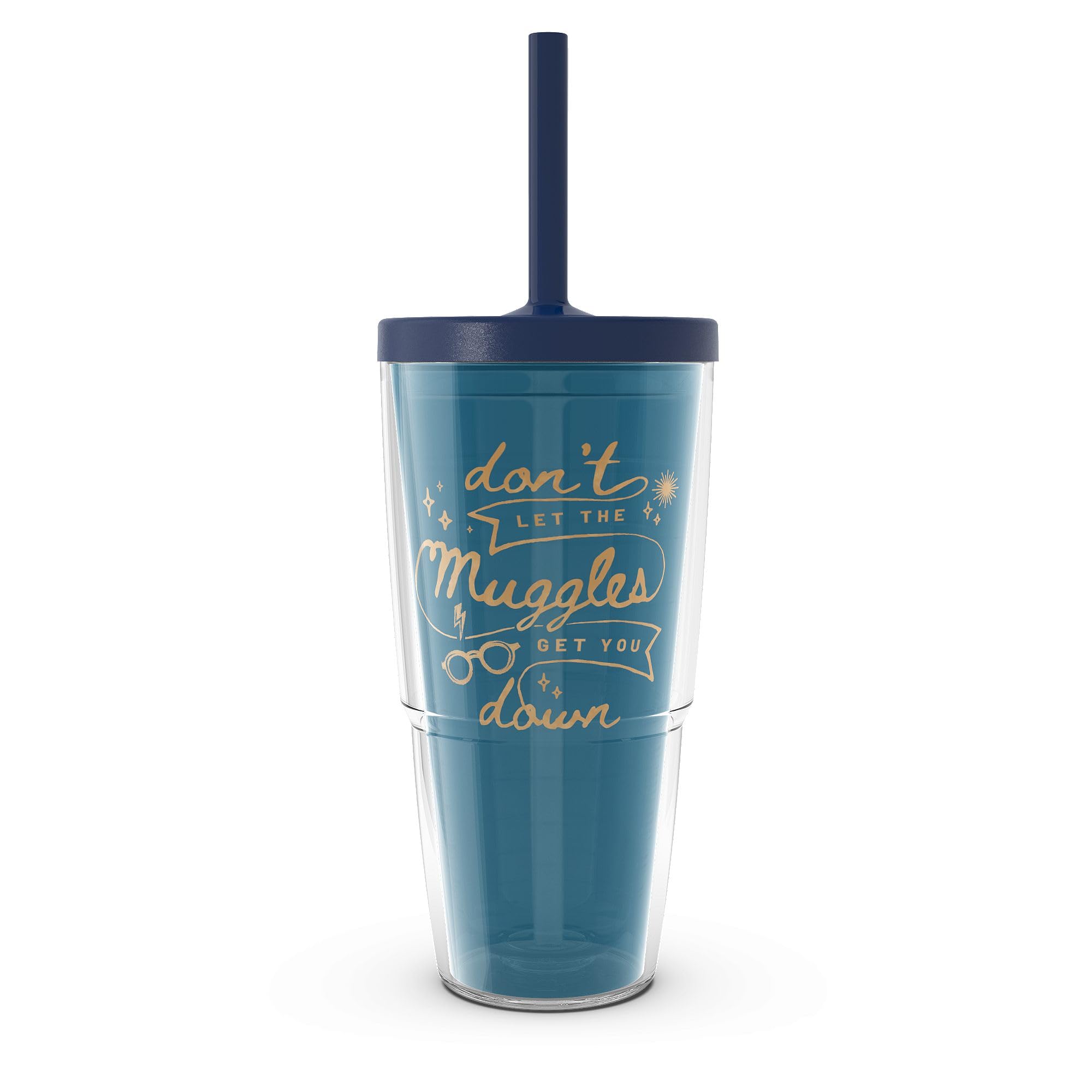 Tervis Harry Potter  Dont Let the Muggles Get You Down Made in USA Double Walled Insulated Tumbler Travel Cup Keeps Drinks Col