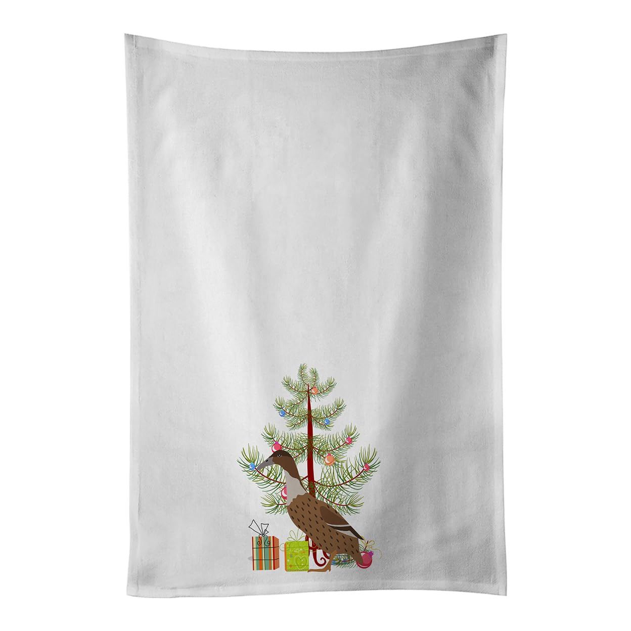 Dutch Hook Bill Duck Christmas White Kitchen Towel Set of 2