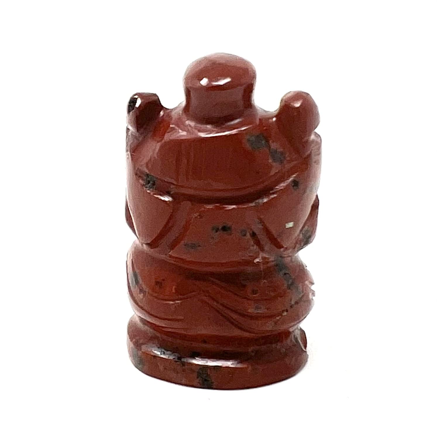 Mahant Ji 100% Certified Pure Red Sunstone Ganesh/Laal Sun Sitara Ganesha Murti With Lab Certificate For Gift (Weight 12 Gm To 1