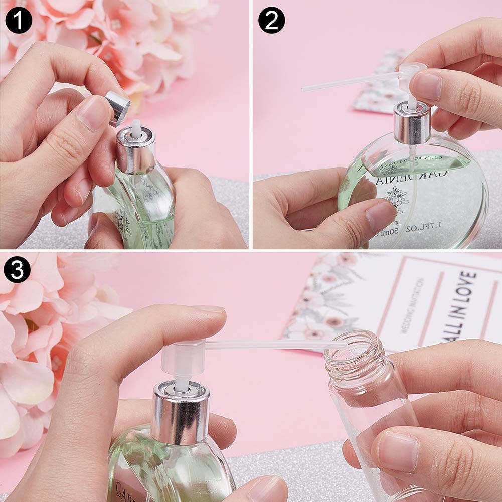 Ph Pandahall 20Pcs Perfume Refill Pump Perfume Dispenser Pump Cosmetic Dispenser Pump Transfer Tool For Small Travel Refillable