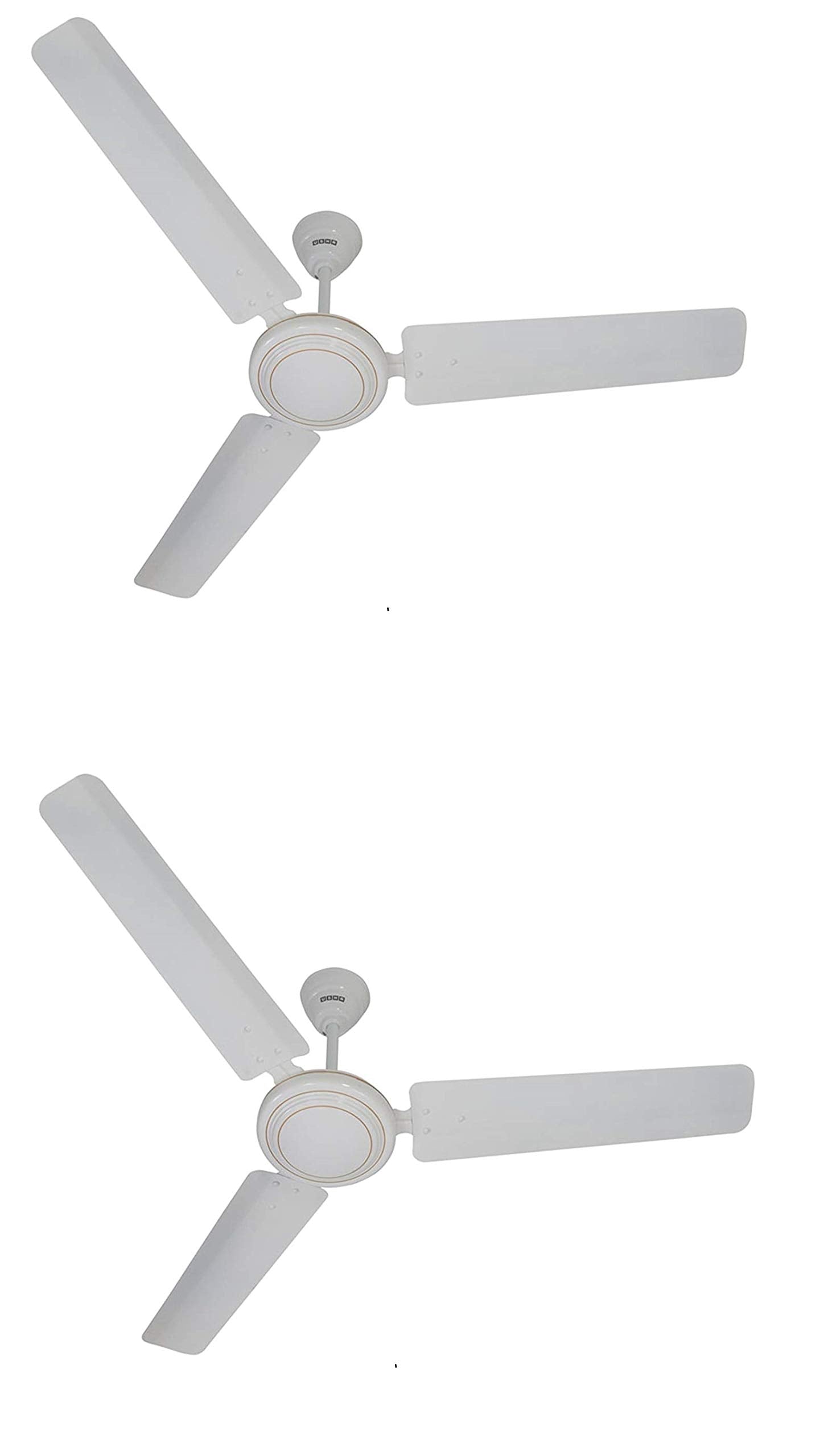 Usha Swift 1200 Mm Ceiling Fan (Rich White) Pack Of 2