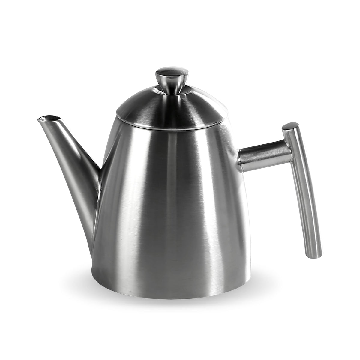 Frieling Usa 18/8 Stainless Steel Teapot With Infuser, Tea Warmer With Teapot Infuser For Loose Tea, 22 Ounces