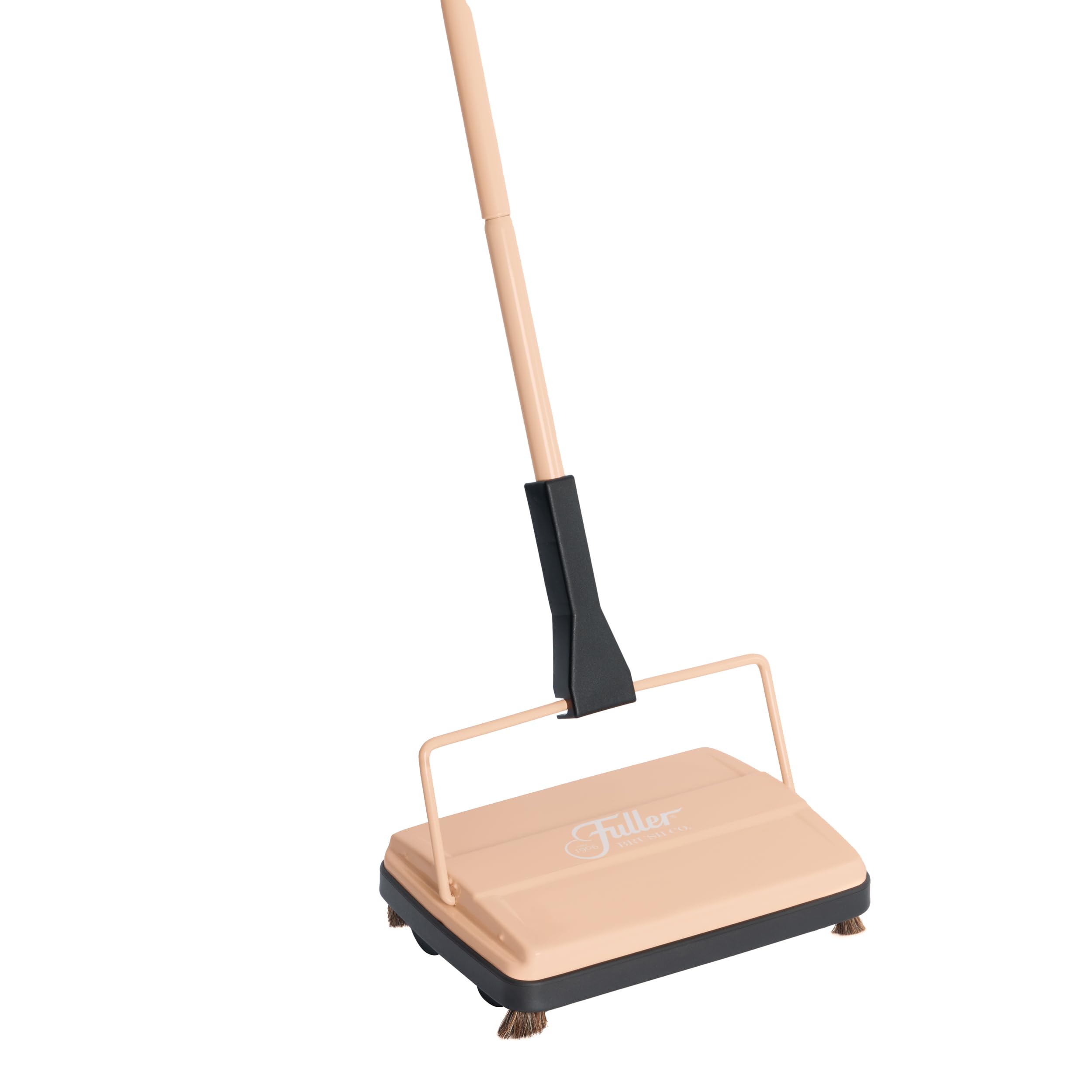 Fuller Brush Electrostatic Carpet & Floor Sweeper - 9" Cleaning Path, Lightweight, Ideal for Crumby Messes, Peach