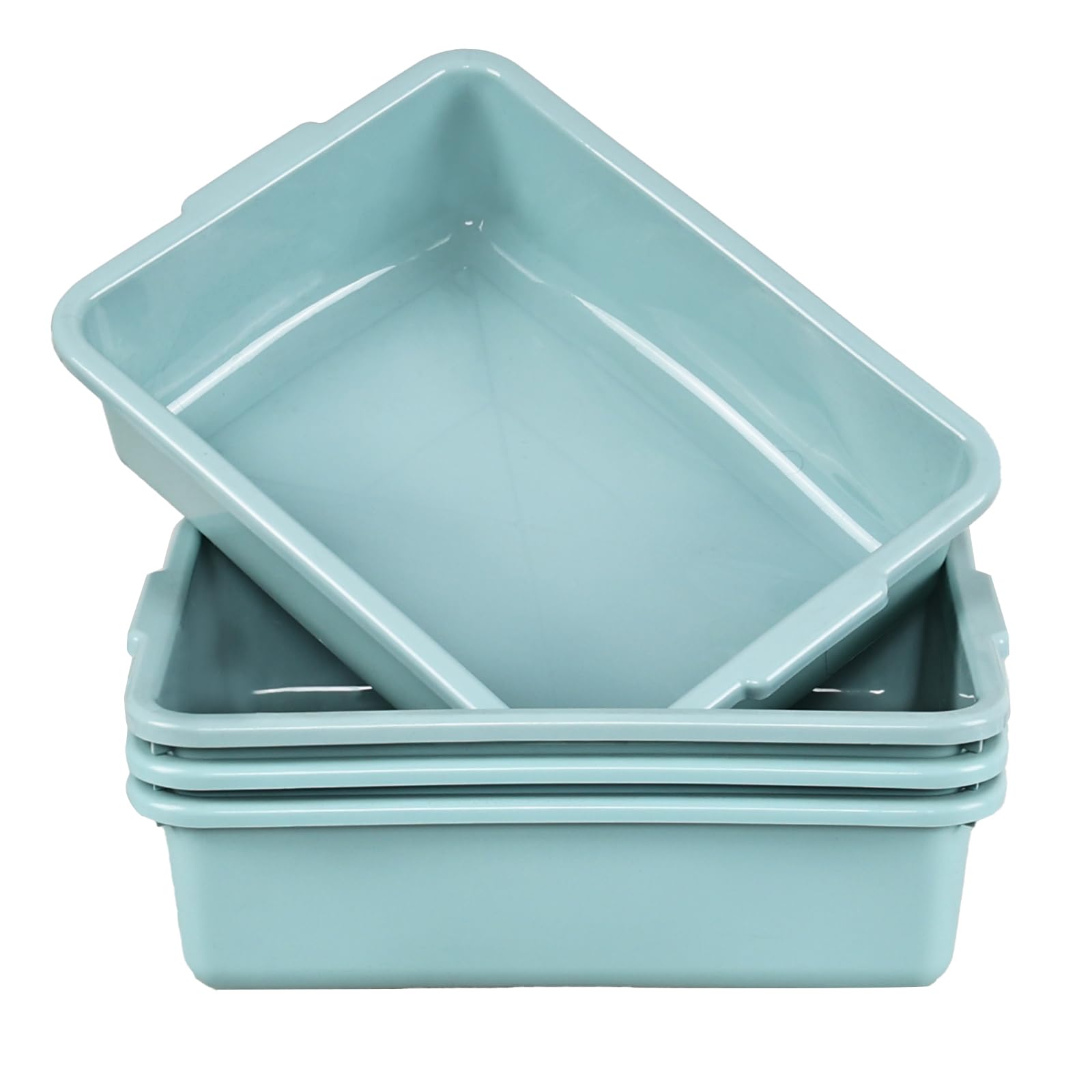 Hayixia 4Pack Commercial Bus Tubs, 13 L Restaurant Bus Bins