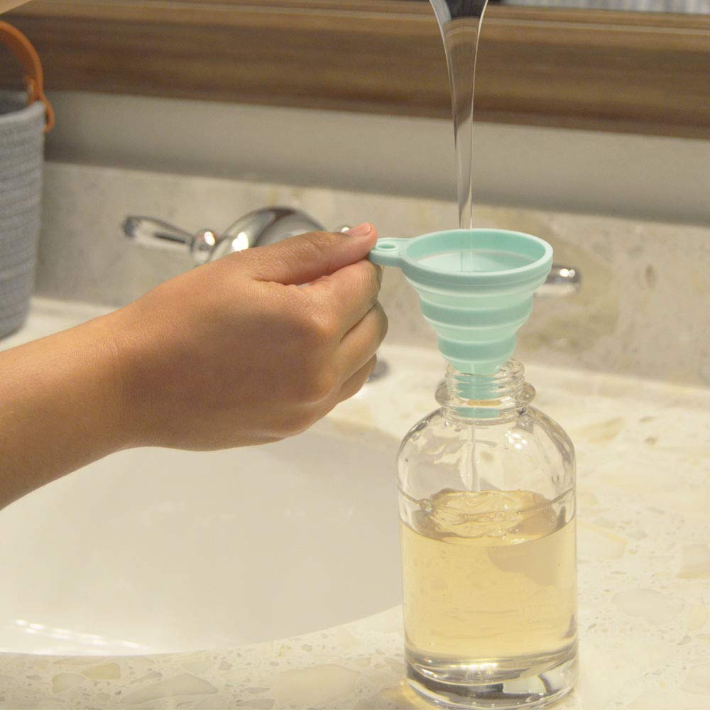 Stolphi Silicone Collapsible Funnel Set Of 3 For Filling Bottles, Liquids Or Dry Goods, Kitchen Gadgets, Food Grade, Premium Qua