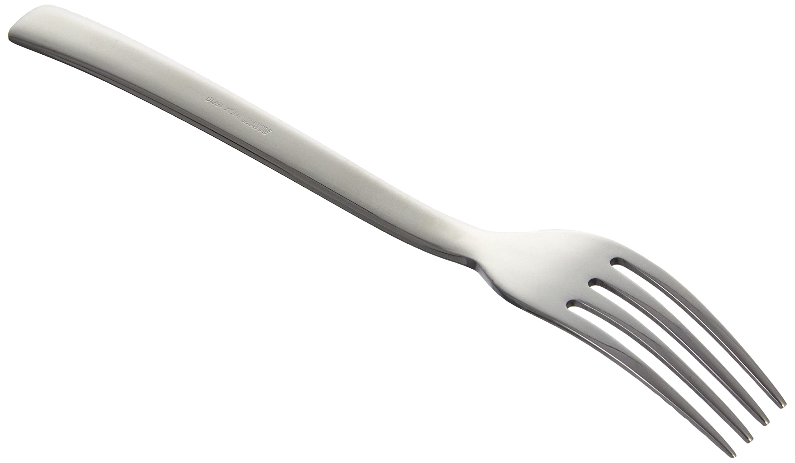 Alessi ''Ovale'' Mirror Polished Dessert Forks In 18/10 Stainless Steel (Set Of 6), Silver