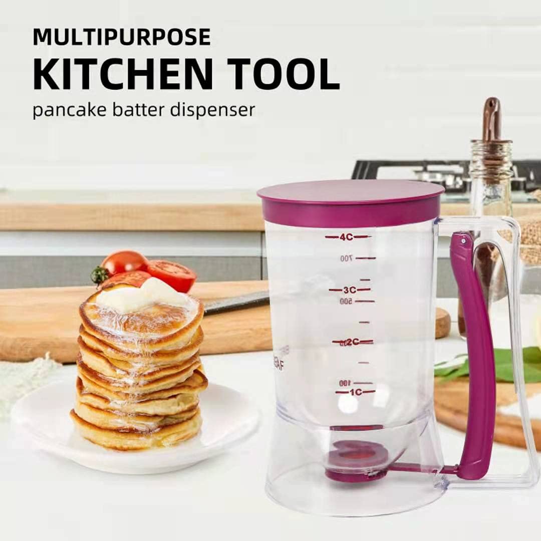 Yieobel Cupcake Batter Separator For Baking - Measuring Tool With Cream Separator Cups, Best Gift For Friends (Purple)