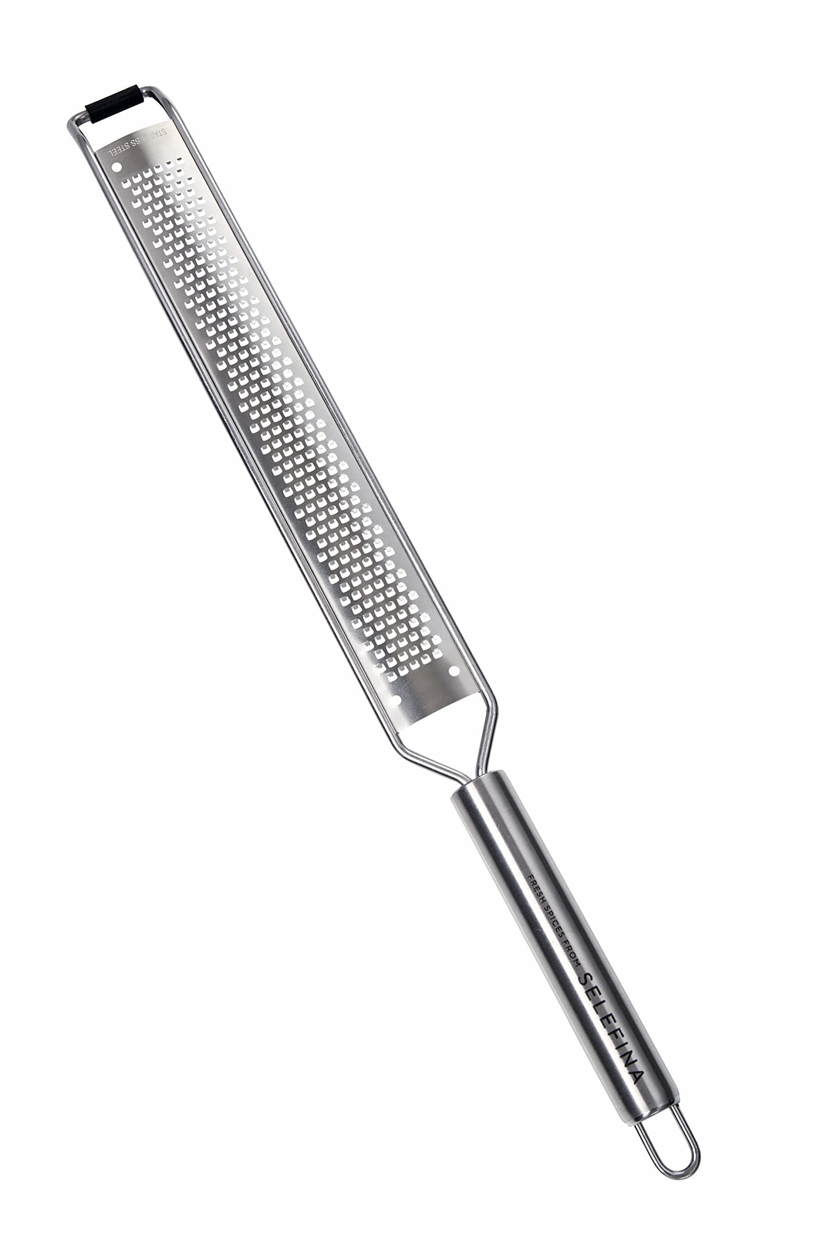 Selefina Spices: Rasp-Style Grater/Zester: For Nutmeg, Lemon, Garlic, Chocolate, Fruits, Vegetables And Ginger. Stainless Steel