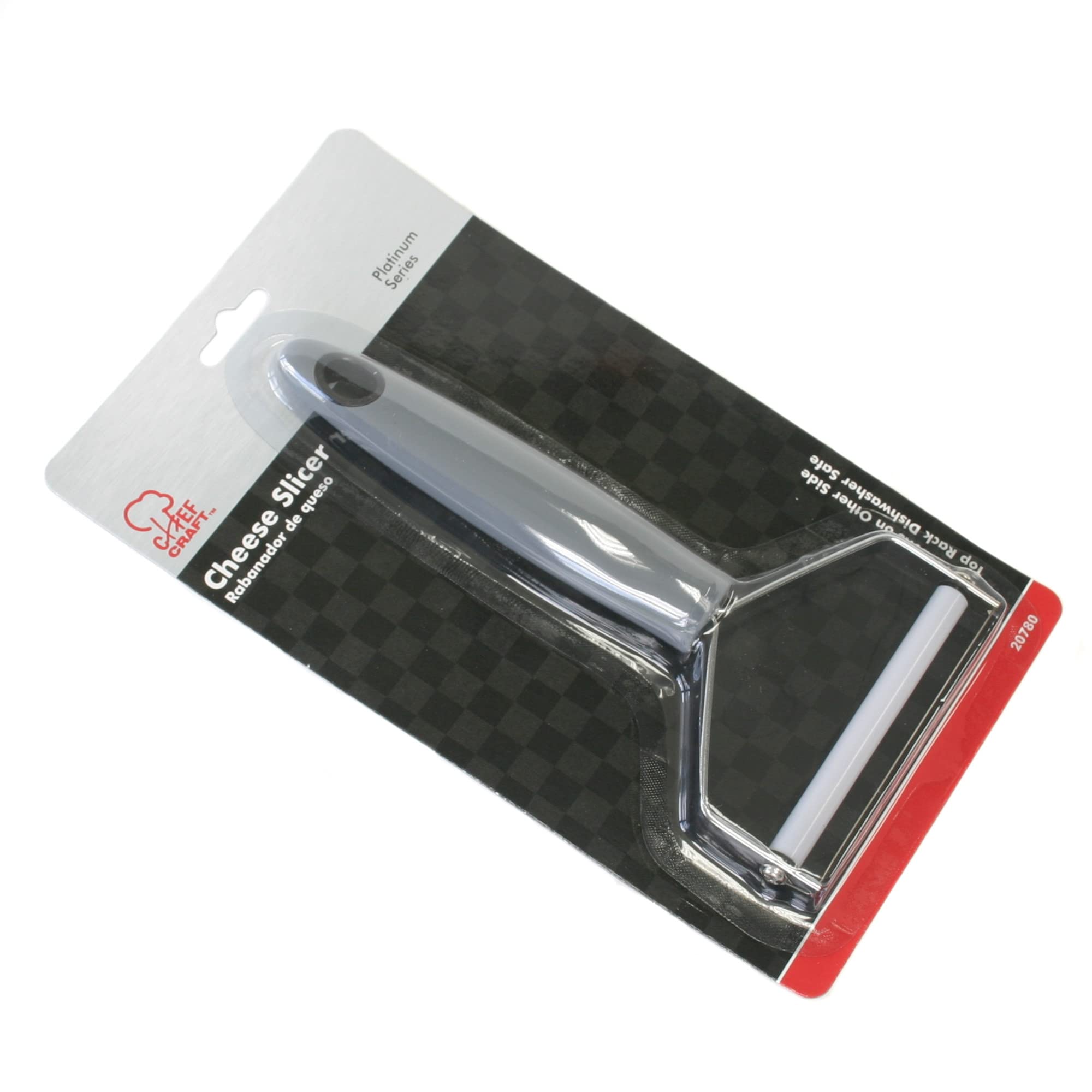 Chef Craft Select Plastic Handle Cheese Slicer  7 inches in length 3.5 inch stainless steel wire  Gray