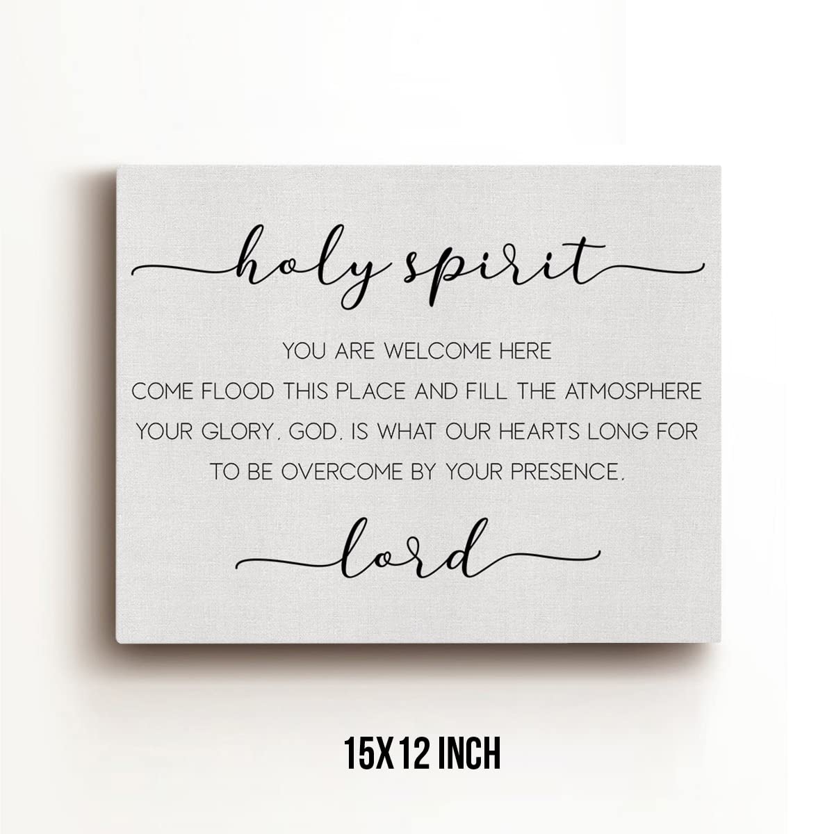 Bible Verse Canvas Wall Art Holy Spirit You Are Welcome Here Religious Canvas Prints Framed Scripture Painting Artwork Ready To