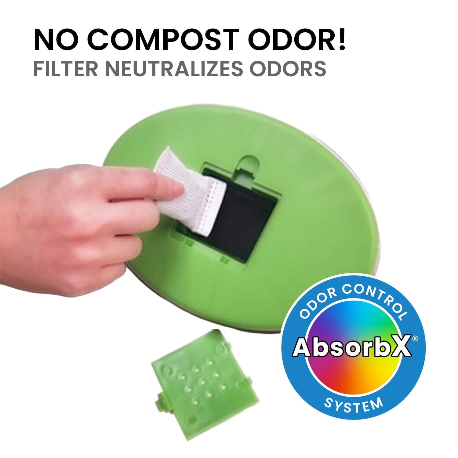 iTouchless Stainless Steel Compost Bin 1.6 Gallon Includes AbsorbX Odor Filter System  Titanium Rust-Free Space-efficient Slim Oval Shape 6 Liter Kitchen Countertop Trash Can