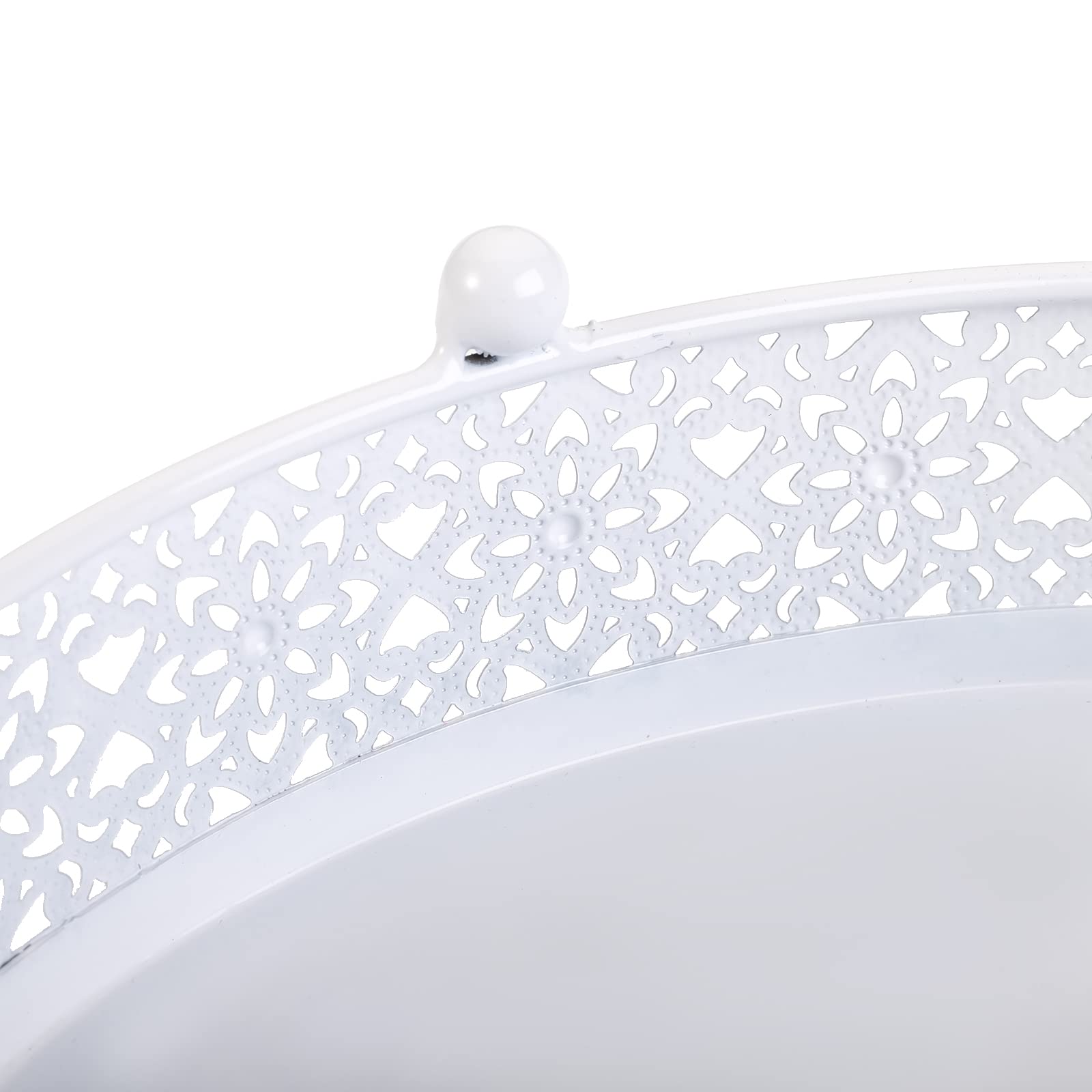 Hedume Set Of 3 Cake Stand, Dessert Display Cupcake Stands, Round Metal Cake Stands, Cupcake Pastry Candy Display Plate For Wedd