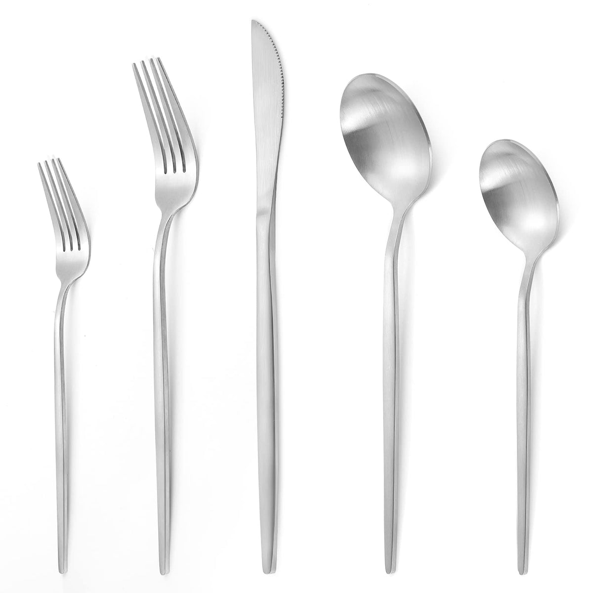 Silverware Set For 8, Lazahome Stainless Steel Flatware Cutlery Set, 40-Piece Kitchen Utensil Set Include Spoons And Forks Set,