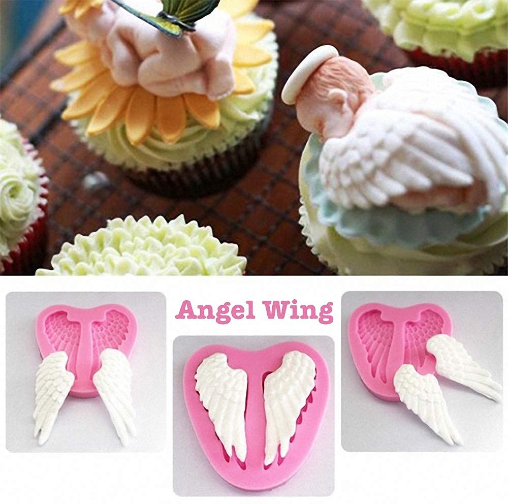 Cestony Mini Angel Baby Silicone Molds For Diy Cake Fondant Biscuit Cookies Sugar Pudding Chocolate Hard Candies Dessert Decor C