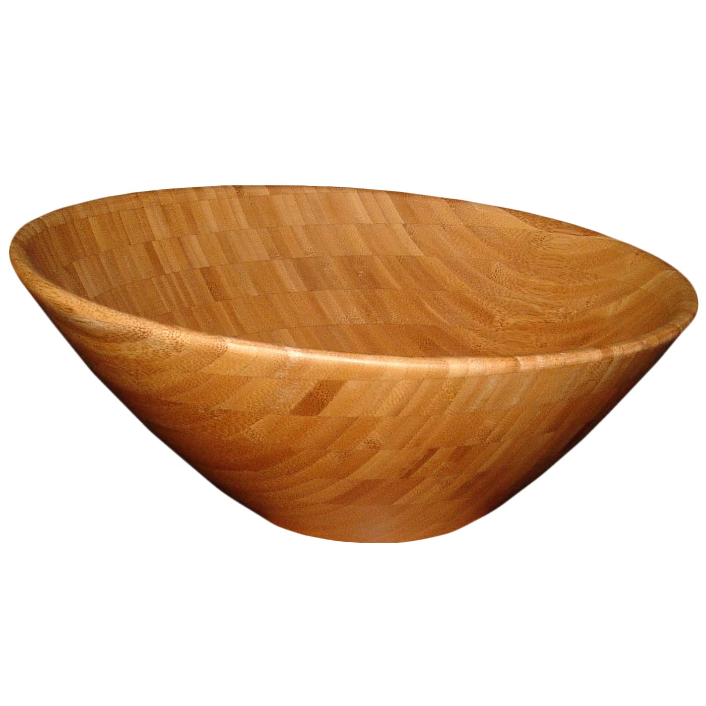Totally Bamboo Metro Large Bamboo Serving Bowl, 14'' X 14'' X 6''