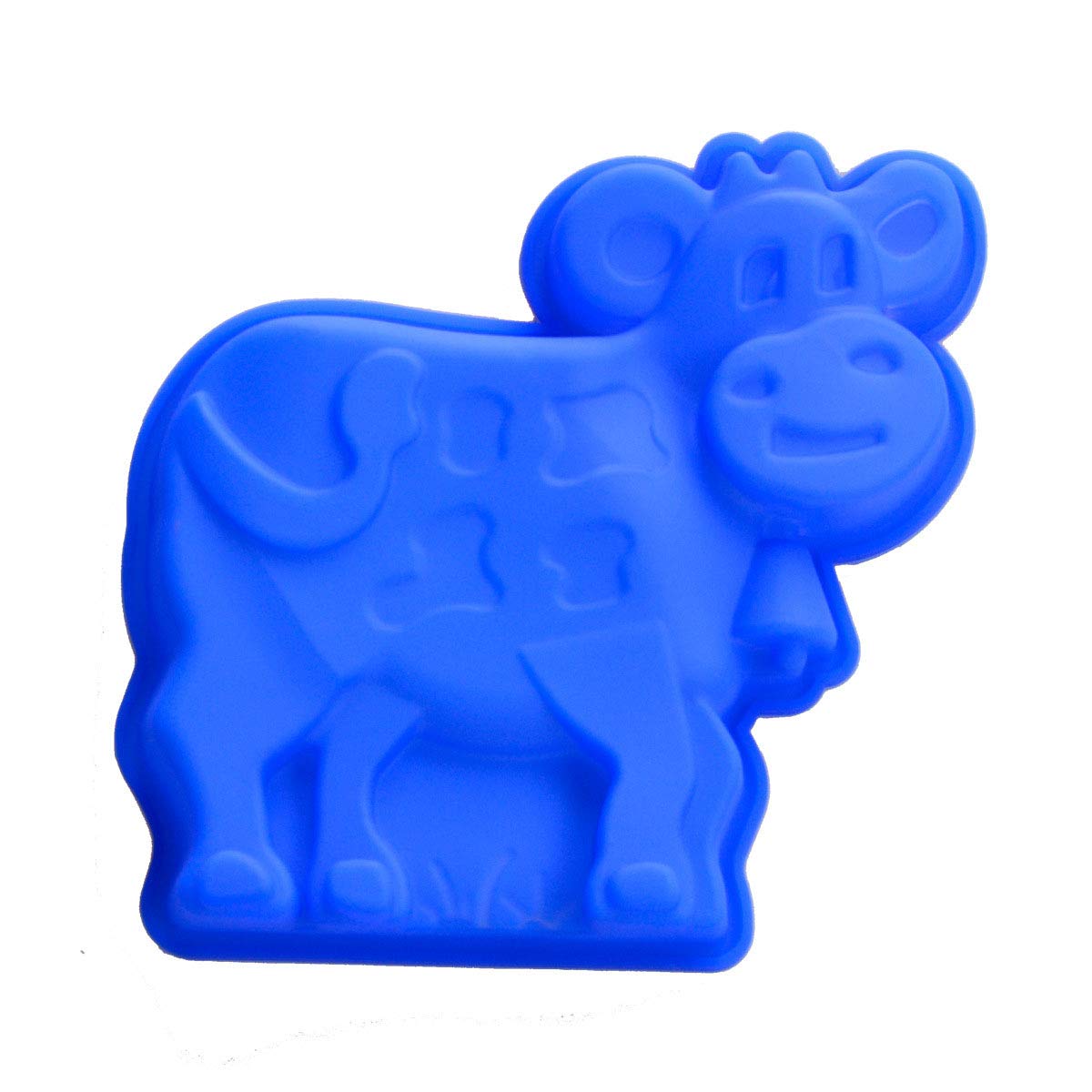 HiParty Mini Cow Cake Molds - 3Pcs Silicone Baking Pan Set, Random Color, Perfect for Muffins and Brownies