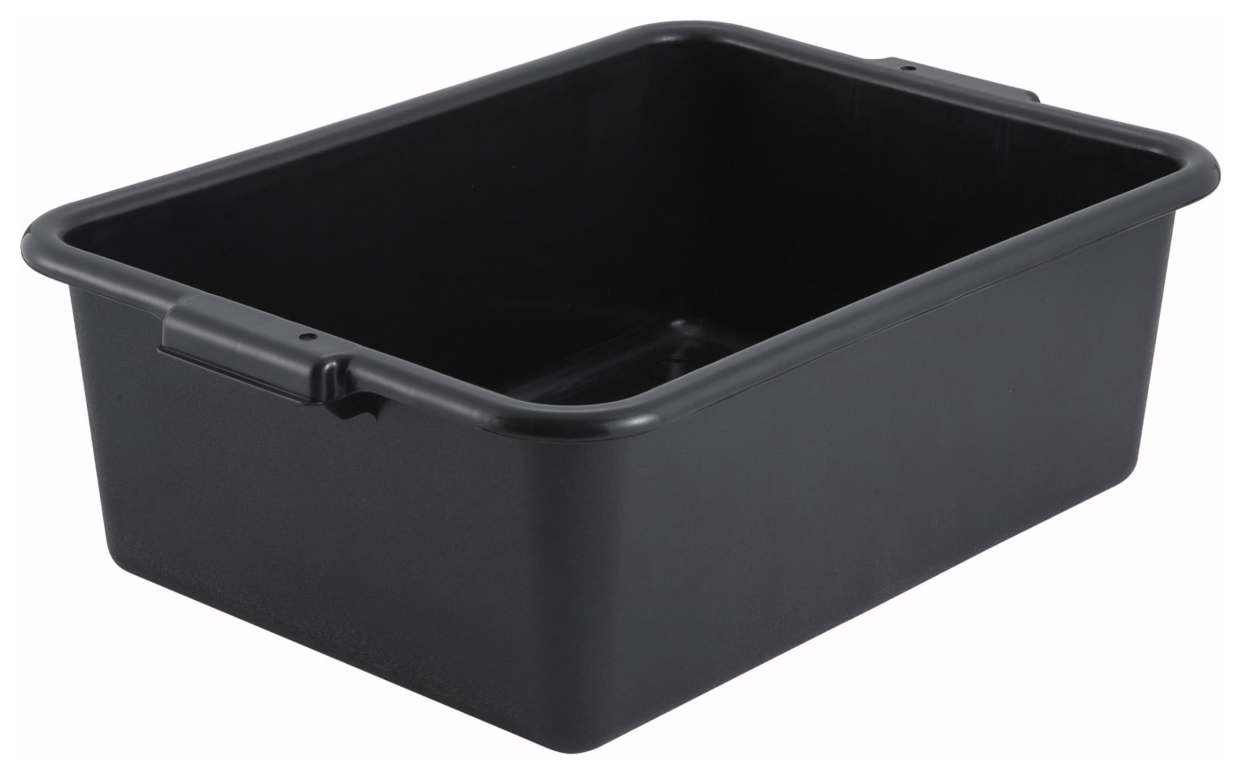 Winco 7 Black Bus Box Dish Tub for Restaurants
