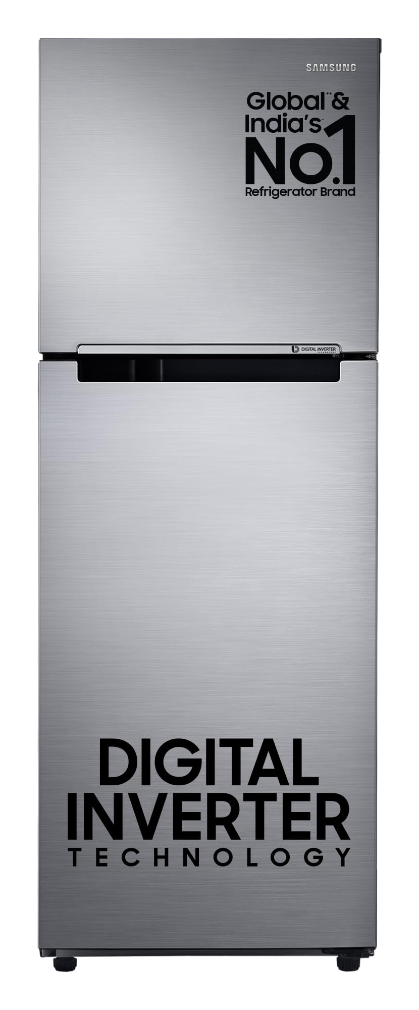 Samsung 236 L, 3 Star, Digital Inverter, Frost Free Double Door Refrigerator (Rt28C3053S8/Hl, Silver, Elegant Inox)