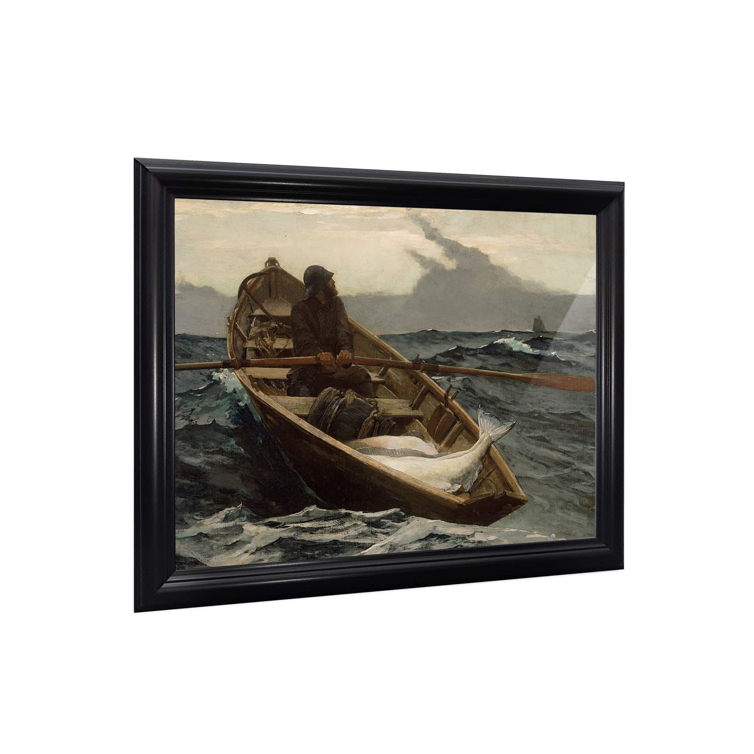 Fog Warning Winslow Homer, World Famous Wall Art Collection, Framed Prints For Living Room Or Kitchen, 2469B