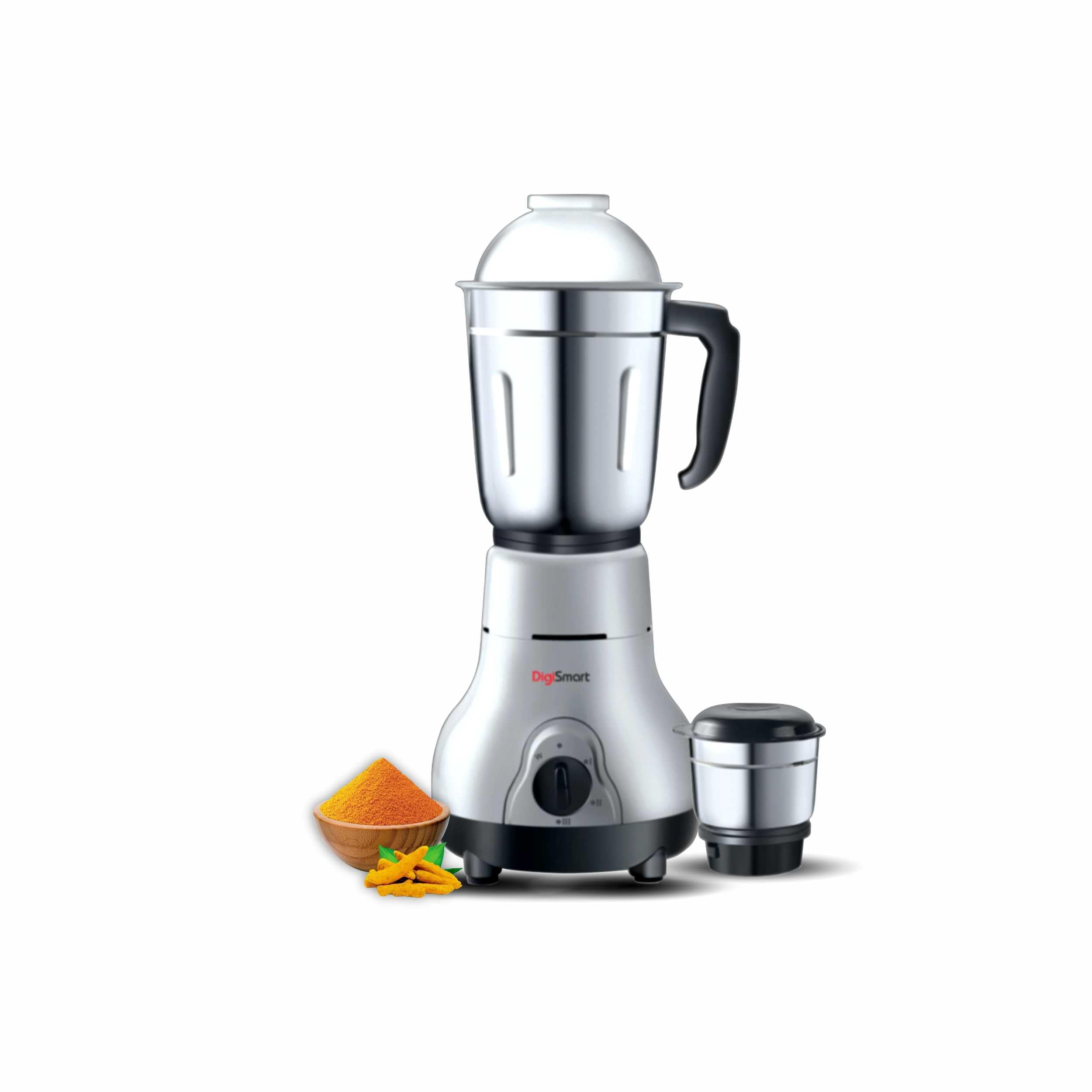 Digismart Kitchen Mate 600W Mixer Grinder With 2 Jars | Heavy Duty Motor | 3 Speed Control | Shock Proof Abs Body | For Smoothie