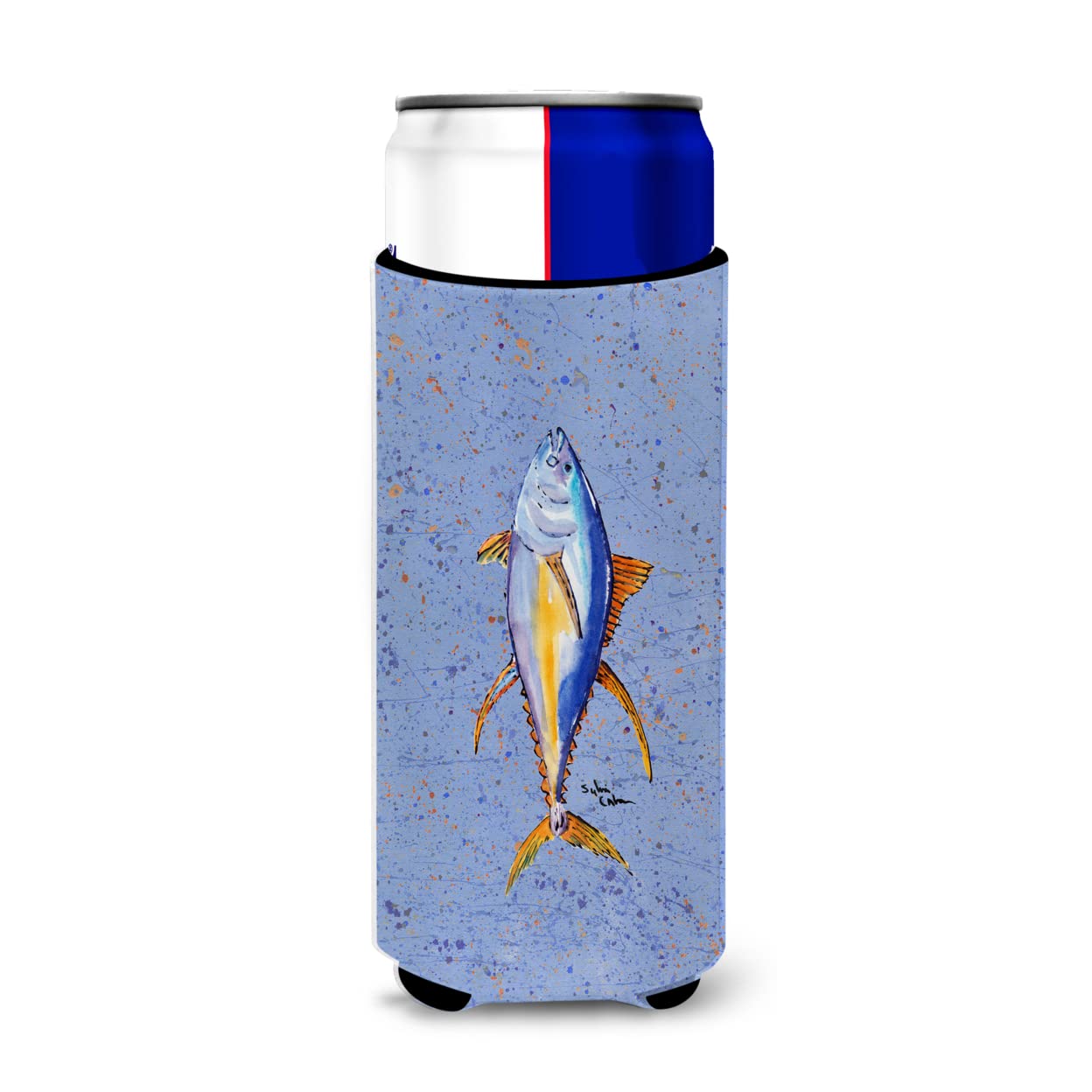 Fish Tuna Ultra Beverage Insulators for slim cans 8356MUK