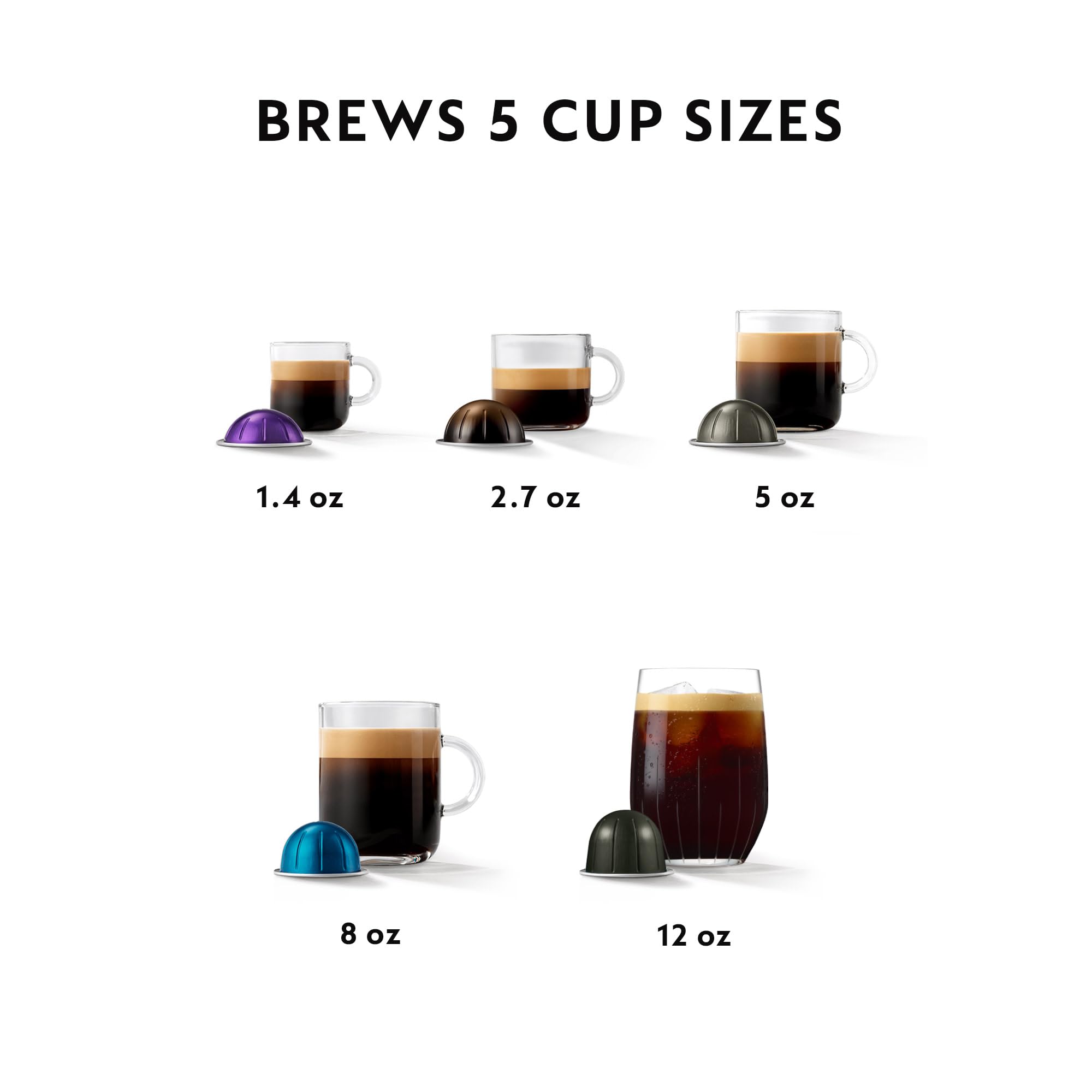 Nespresso Vertuo Pop+ Coffee and Espresso Maker, Small, Plastic, Spicy Red, Model BNV121RED1BUC1